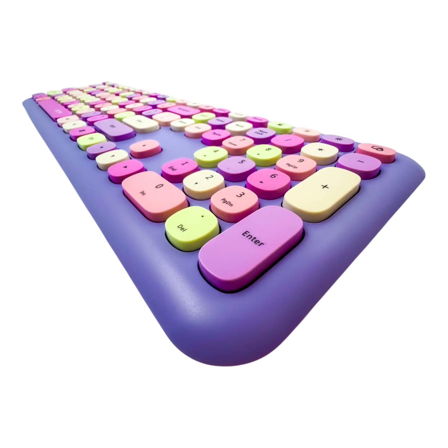 COMBO TECLADO Y MOUSE SILENCIOSO MOFII 0060-MORADO