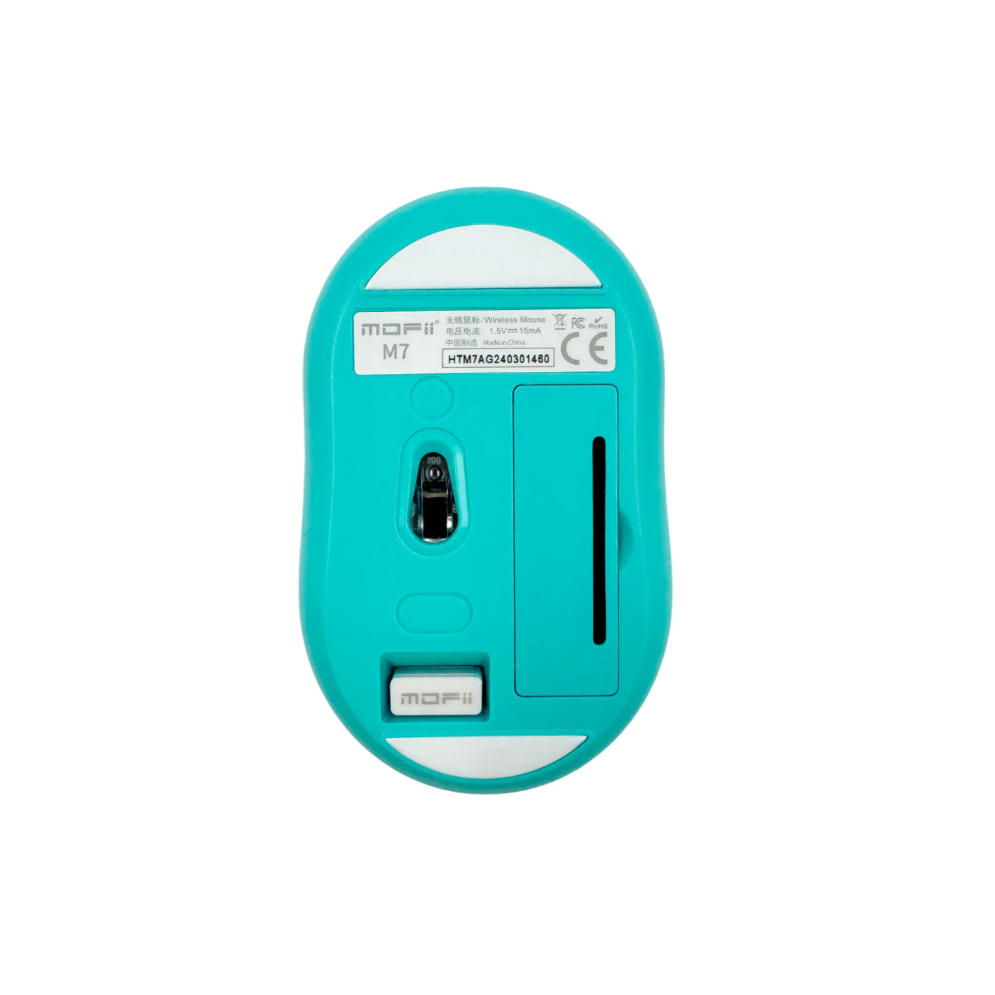 MOUSE INALÁMBRICO SILENCIOSO M7 MOFII - TURQUESA
