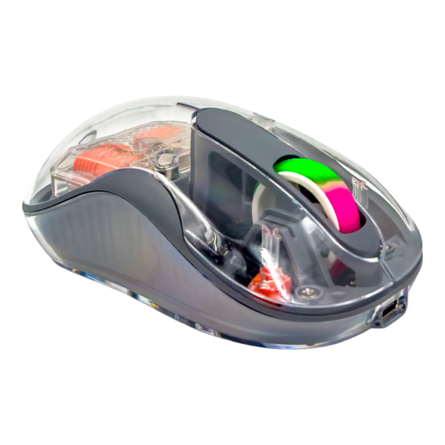 MOUSE INALÁMBRICO TRASNPARENTE M333 - GRIS