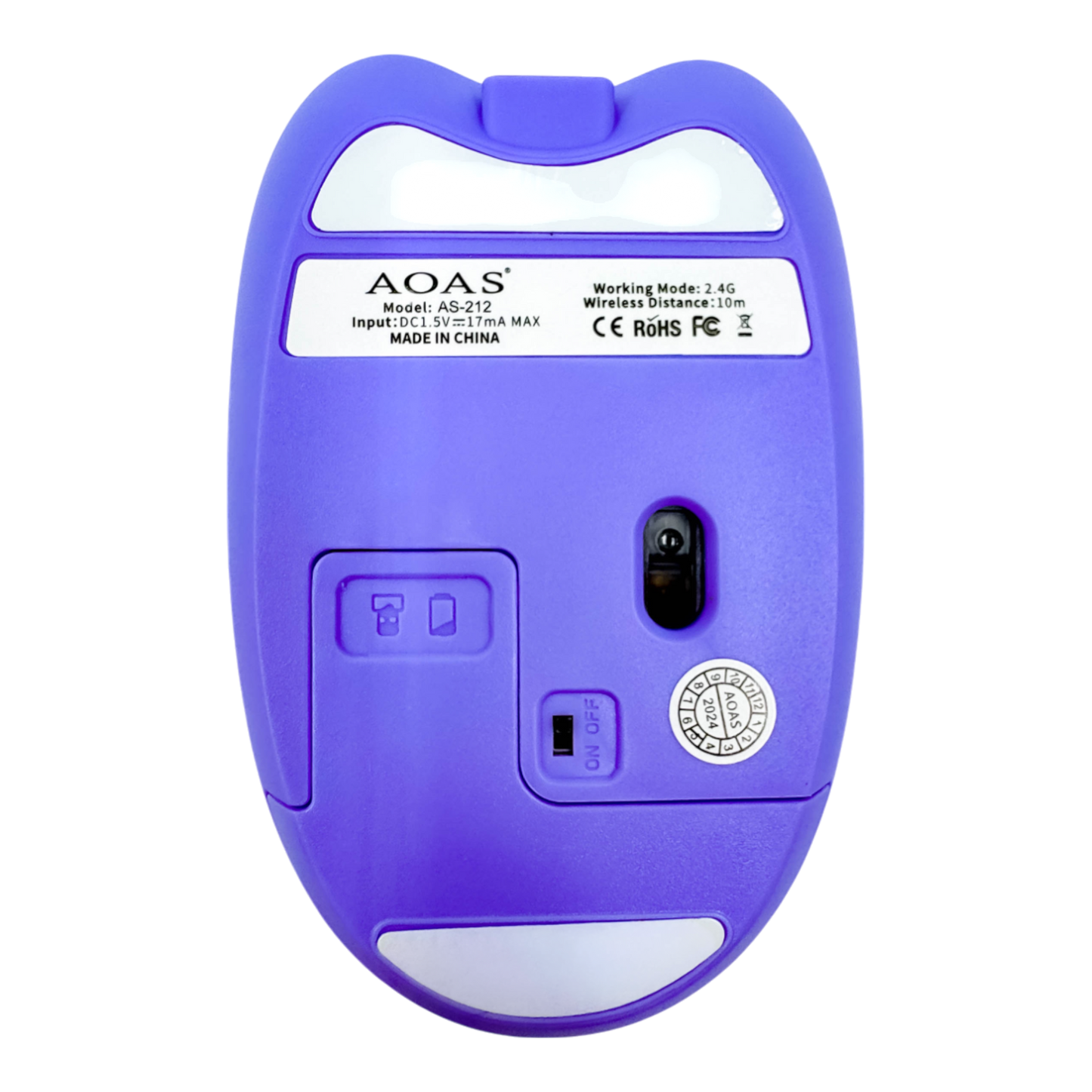 COMBO TECLADO DE MEMBRANA | AOAS AS-212 MORADO