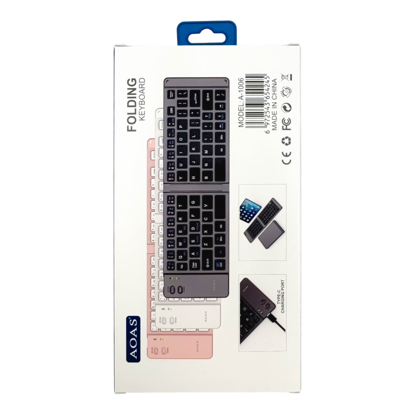 TECLADO PLEGABLE | AOAS A-1006 NEGRO