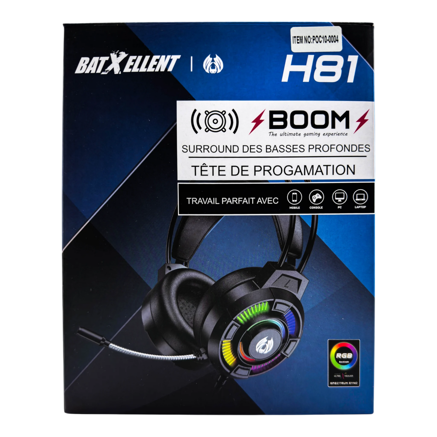 DIADEMA GAMER CON CABLE H81 BATXELLENT