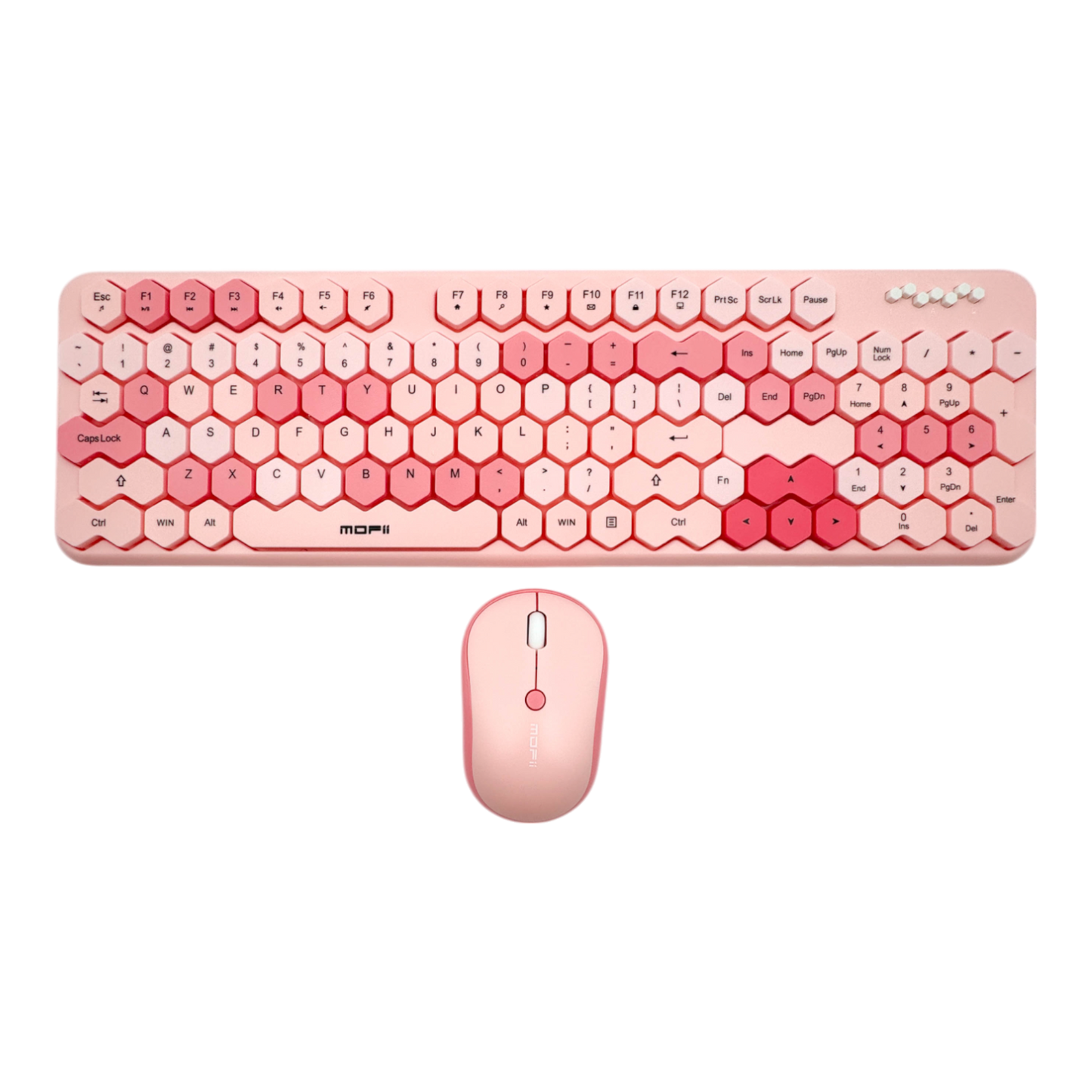 COMBO TECLADO Y MOUSE MOFII 0054 HONEY KEY-ROSADO