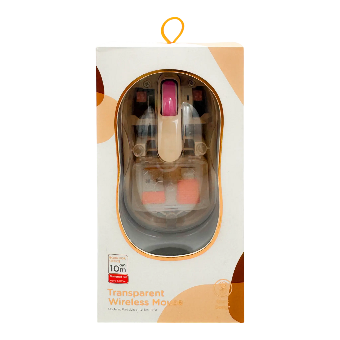MOUSE INALÁMBRICO TRASNPARENTE M333 ROSA