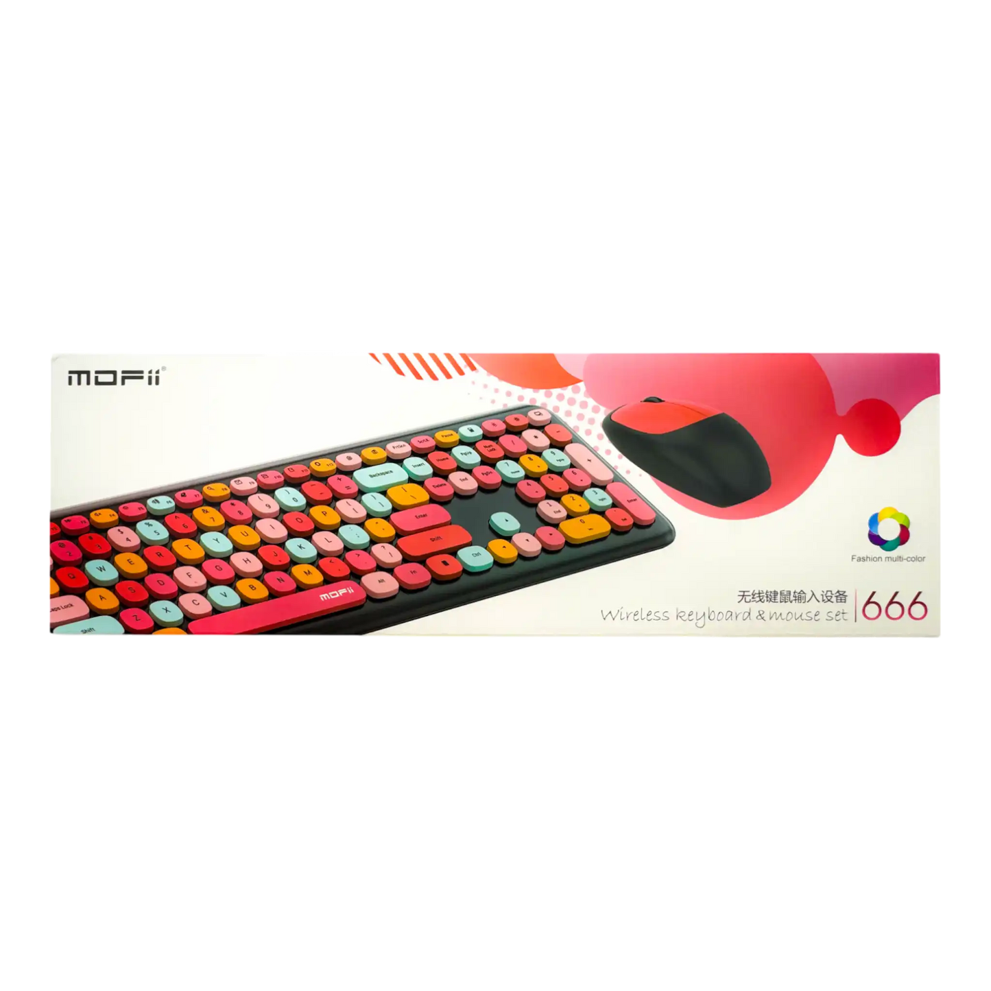 COMBO TECLADO Y MOUSE SILENCIOSO MOFII 0060-NEGRO