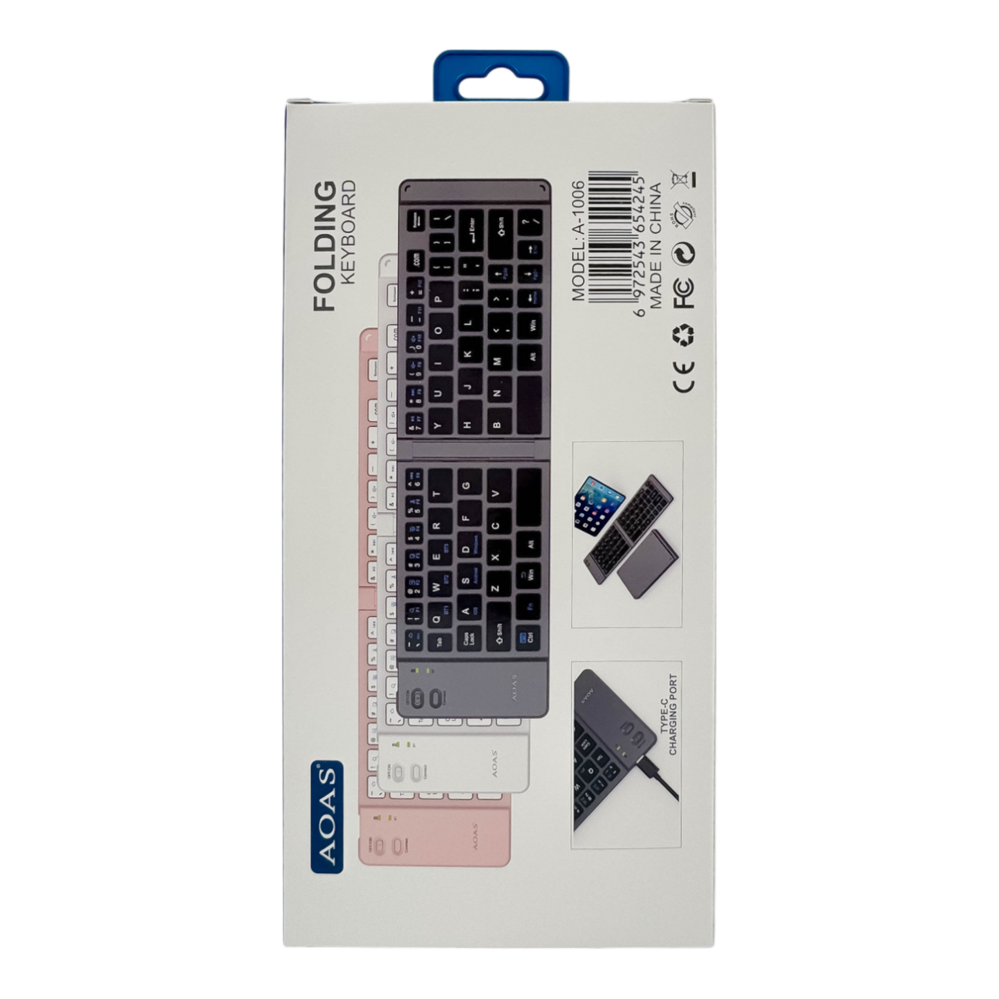 TECLADO PLEGABLE | AOAS A-1006 ROSADO