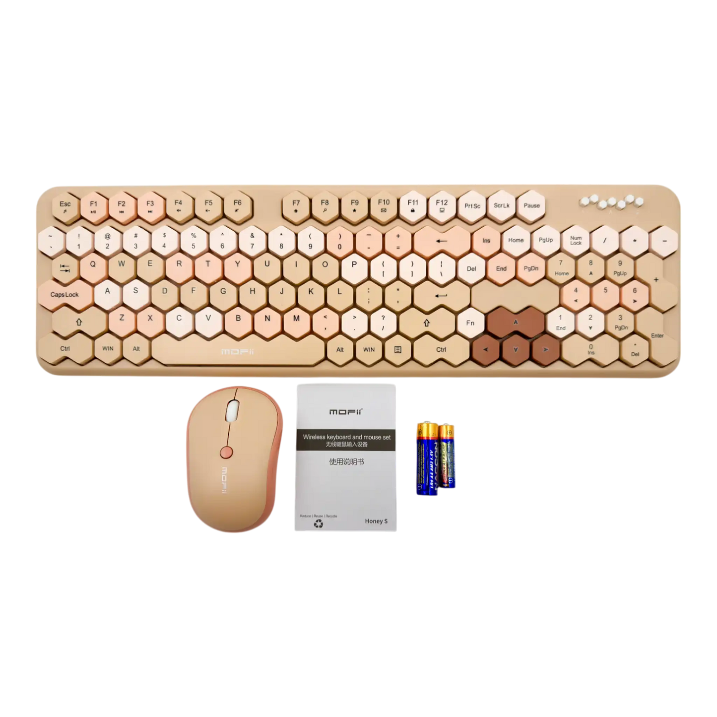 COMBO TECLADO Y MOUSE MOFII 0054 HONEY KEY-HABANO