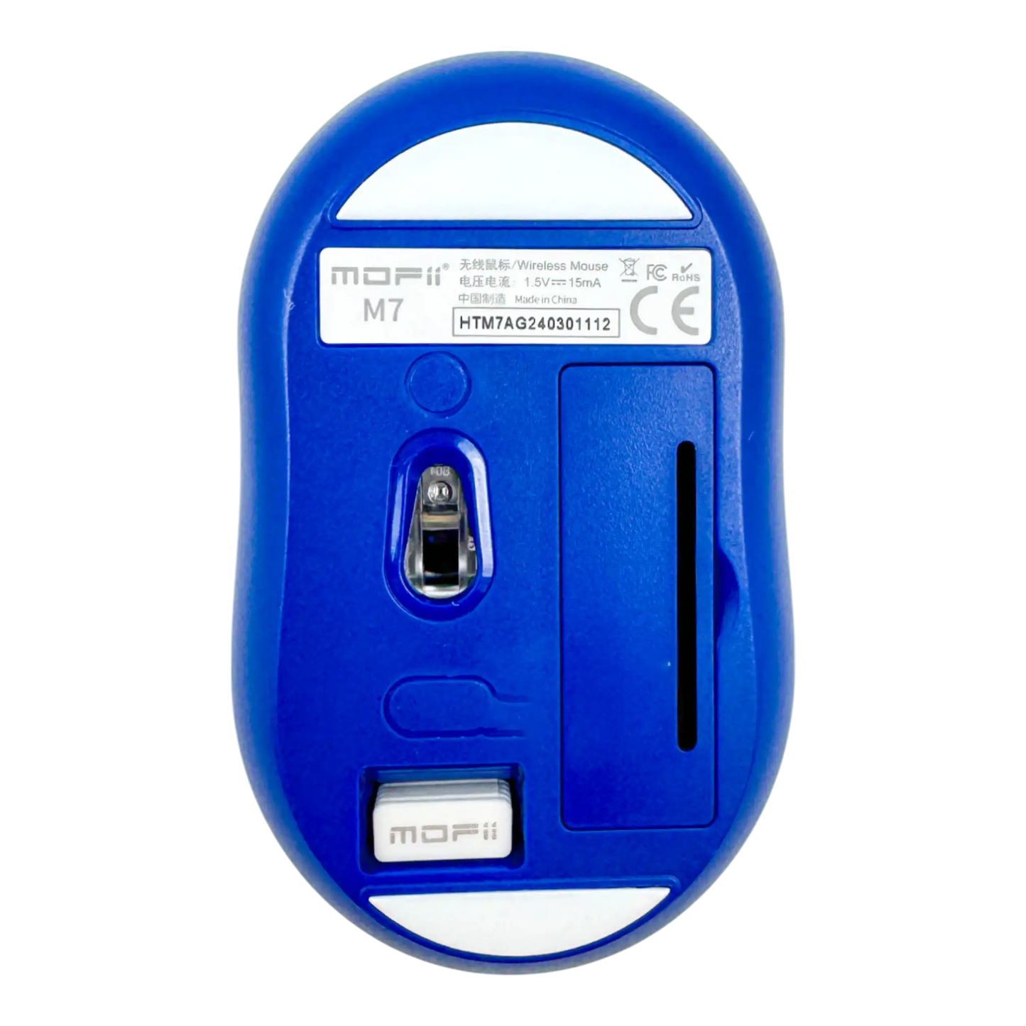 MOUSE INALÁMBRICO SILENCIOSO M7 MOFII AZUL-AMARILLO