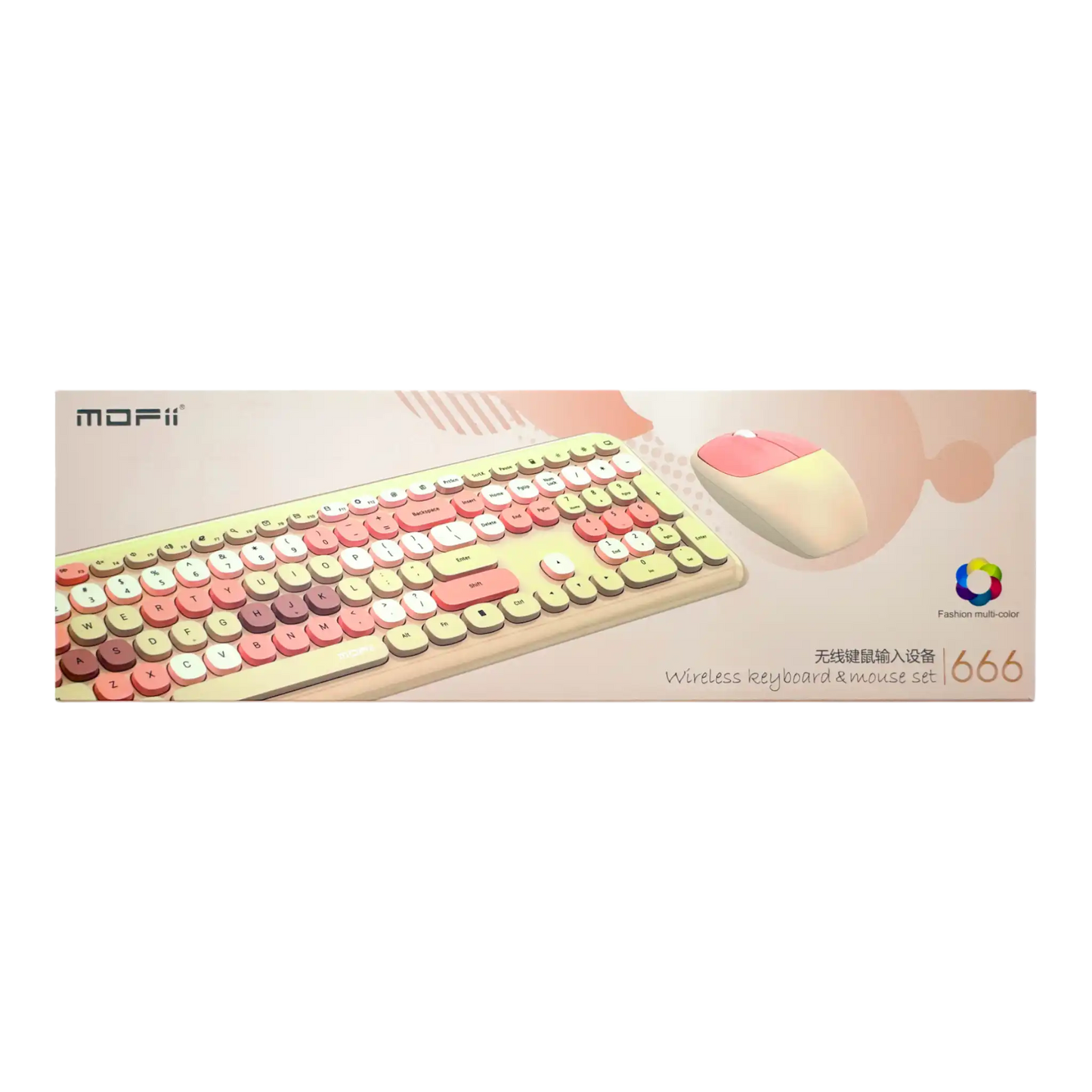 COMBO TECLADO Y MOUSE SILENCIOSO MOFII 0060-HABANO
