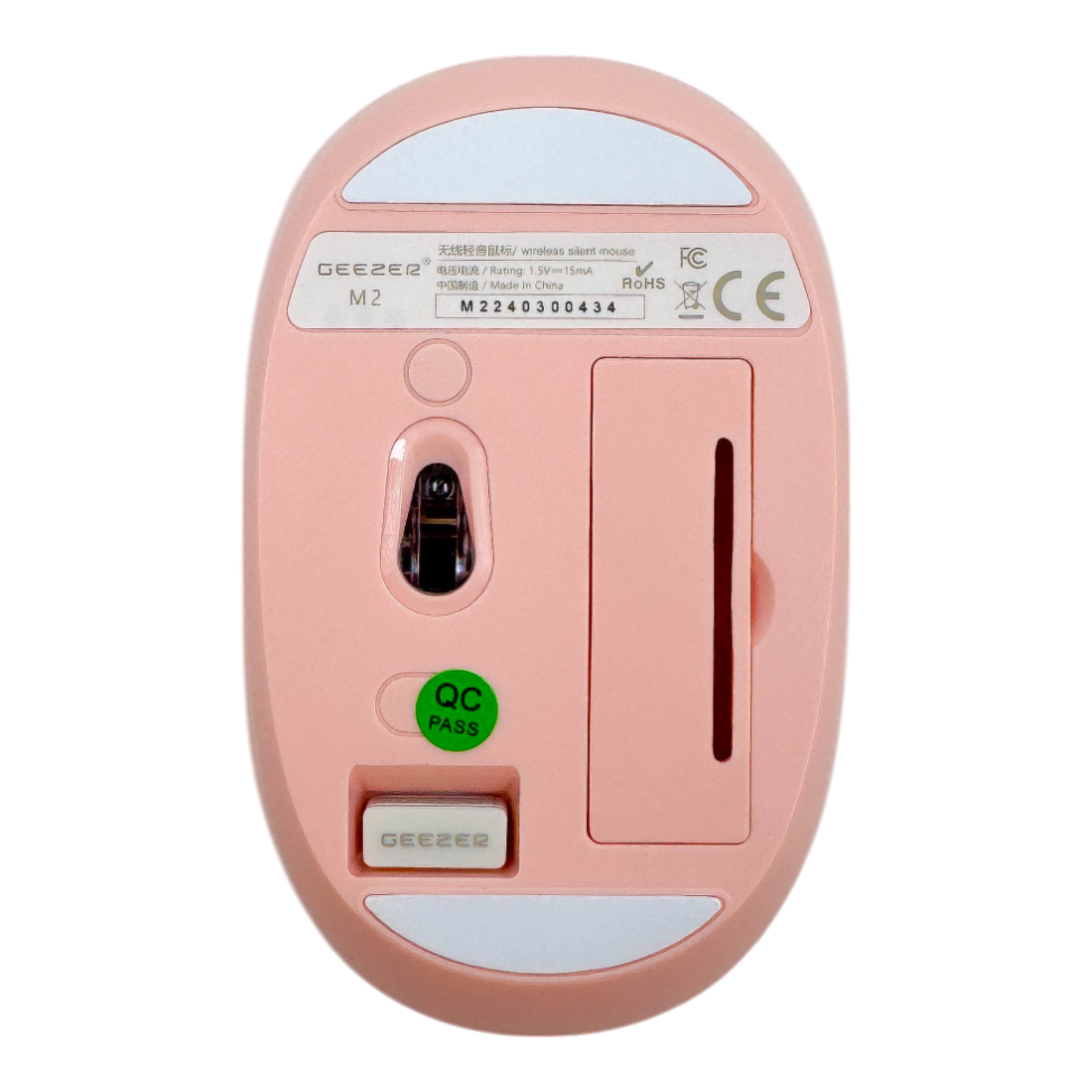 MOUSE INALÁMBRICO SILENCIOSO M2- GEEZER ROSADO