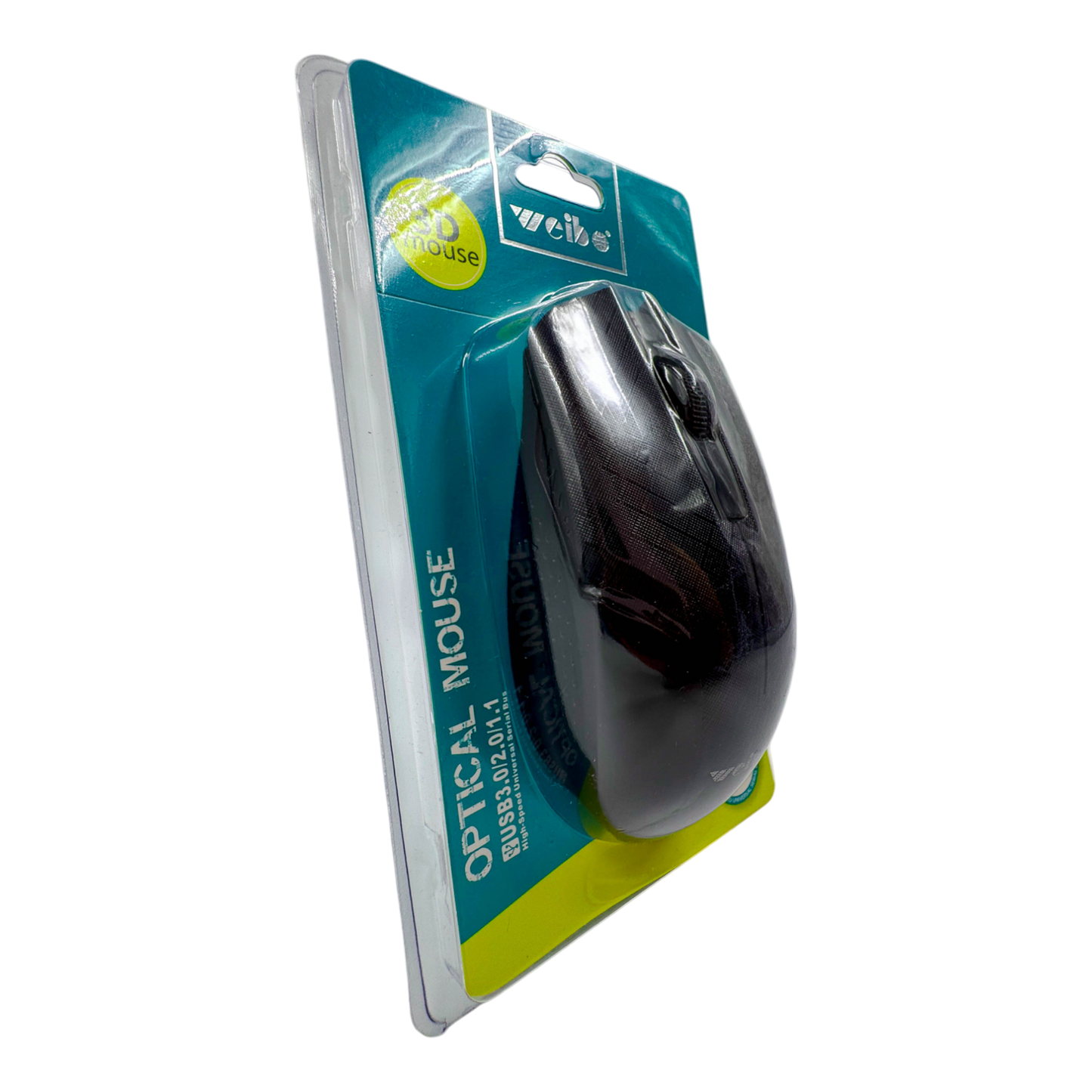 MOUSE ÓPTICO CON CABLE | WEIBO FC-145 NEGRO