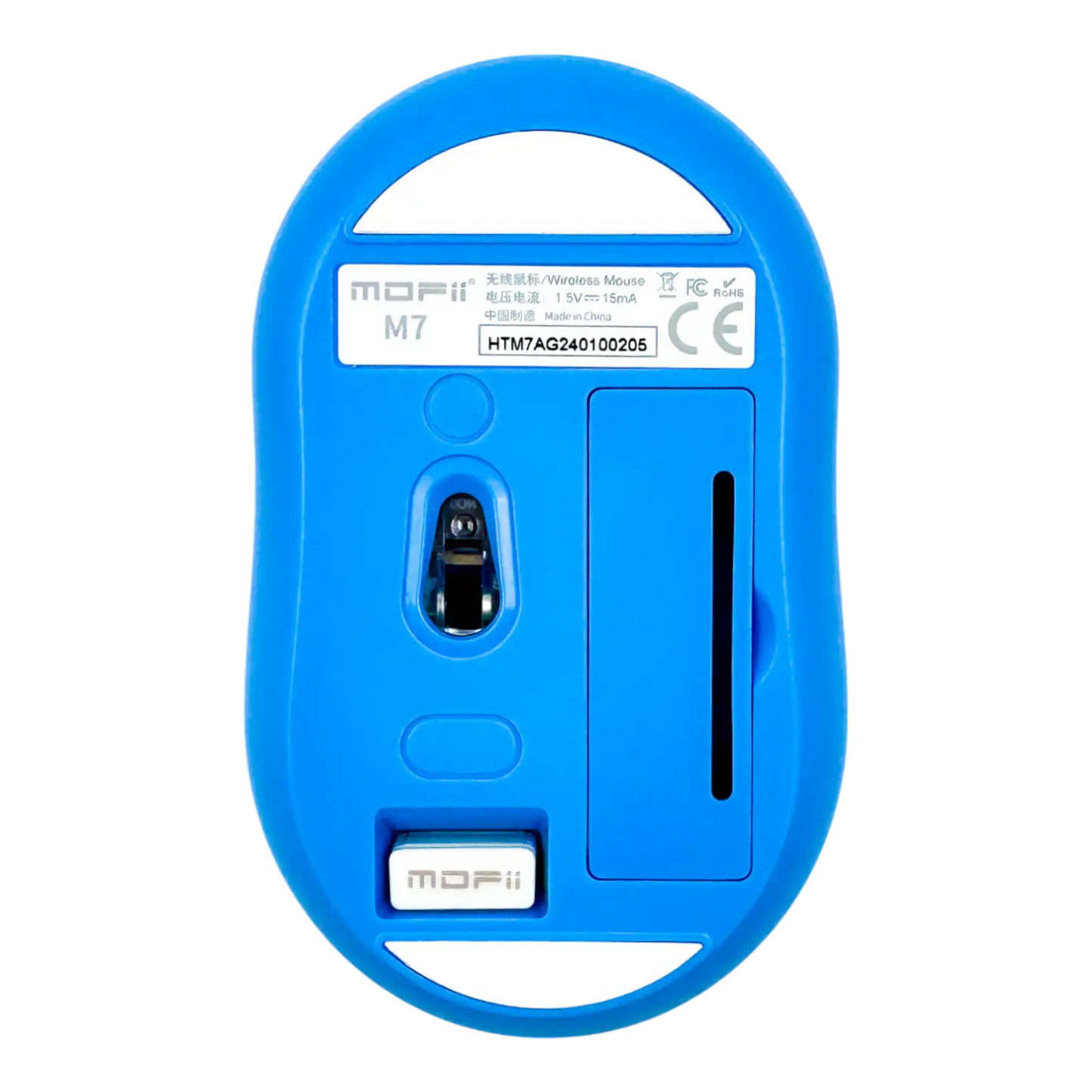MOUSE INALÁMBRICO SILENCIOSO M7 MOFII AZUL-PURPURA
