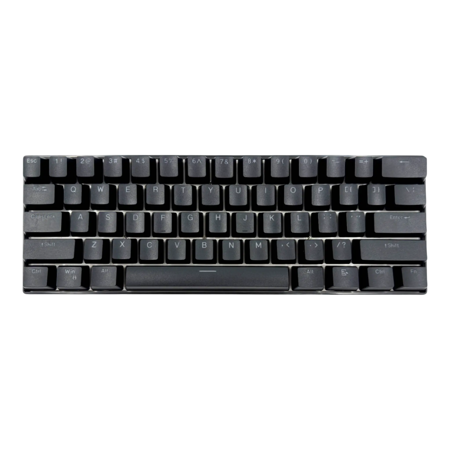 Teclado mecánico para juegos T-Wolf T60 60% RGB con cable NEGRO