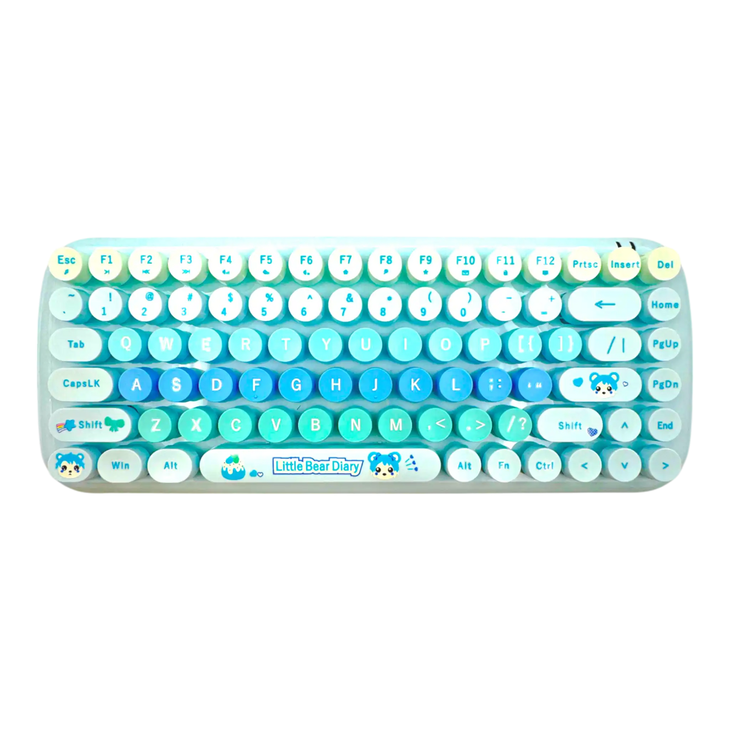 COMBO TECLADO Y MOUSE INALAMBRICO SILENCIOSO MOFII 0056-AZUL