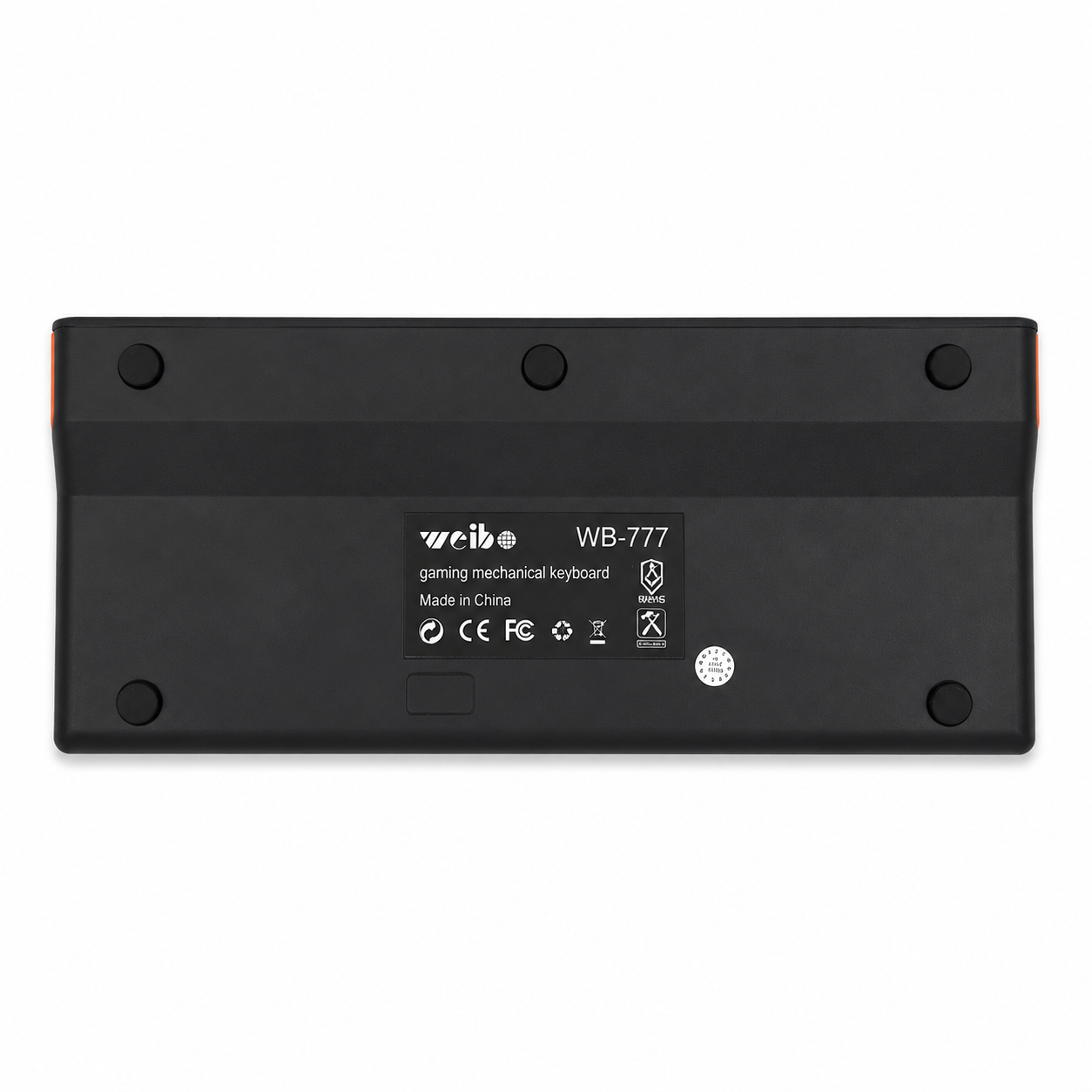 Teclado Mecánico Mini Weibo WB-777 – Switch Rojo | 61 Teclas | Anti-Ghosting | USB-C Desmontable | Sin LED