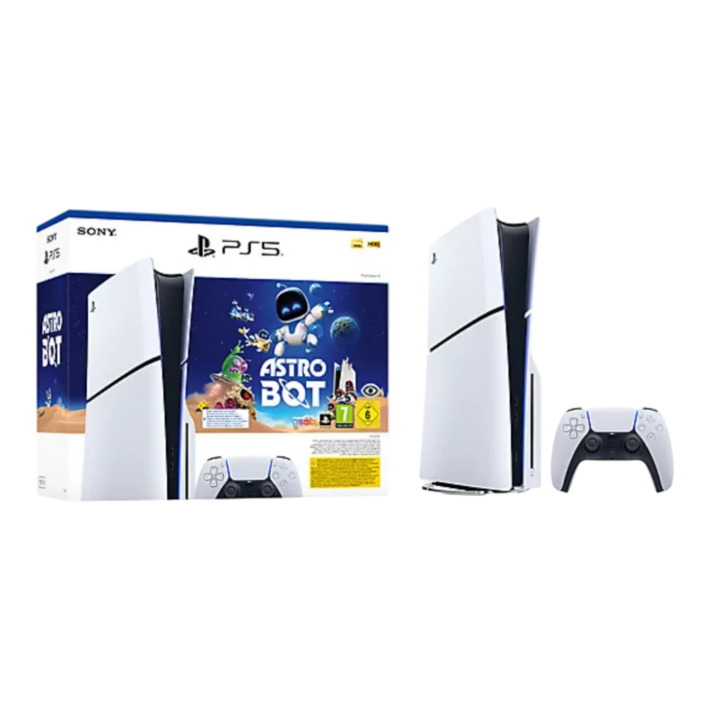PLAY STATION 5 SLIM CON LECTOR DE CD VERSIÓN AMERICANA - pack ASTRO BOT
