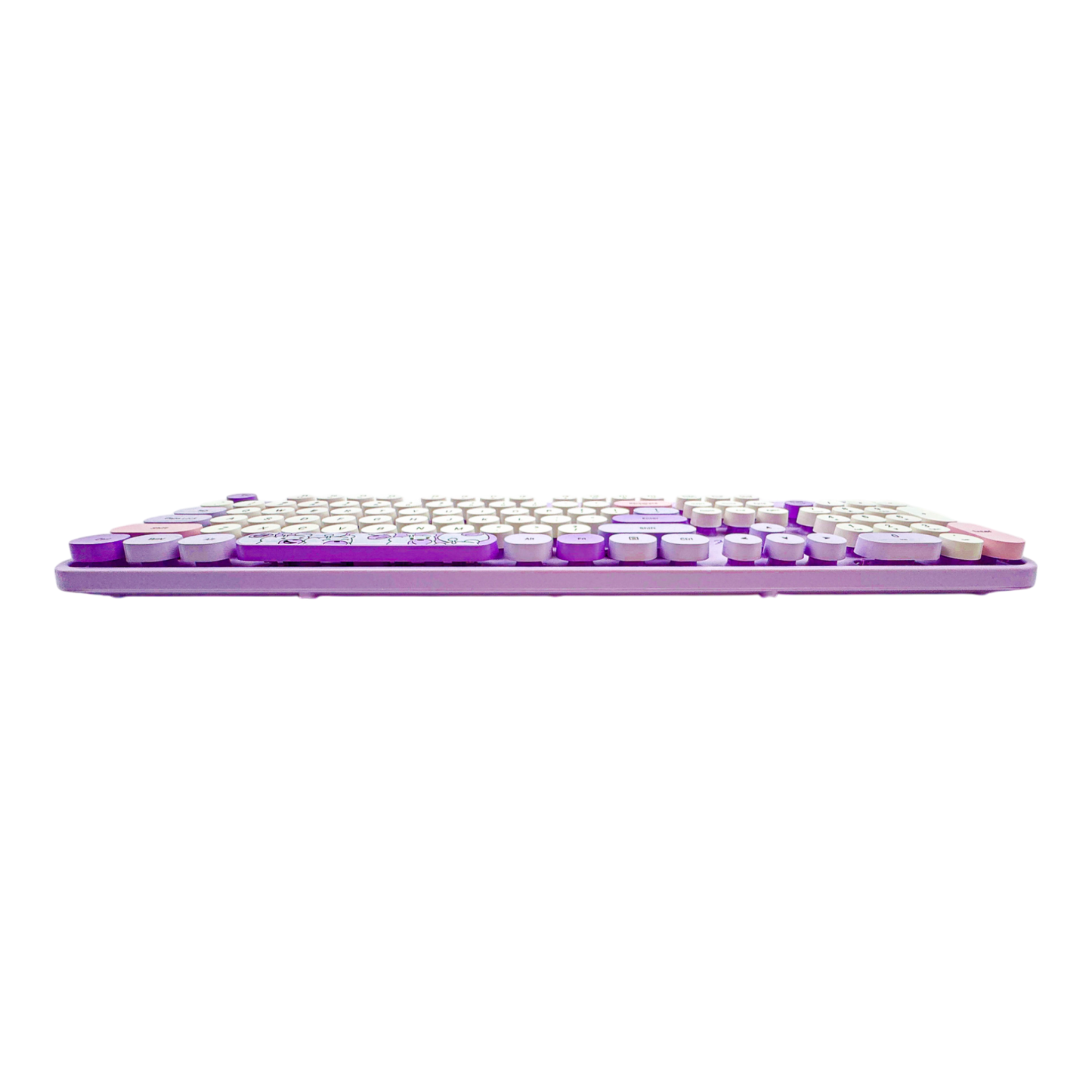 COMBO TECLADO Y MOUSE SILENCIOSO GEEZER OO67 HELLO BEAR - MORADO