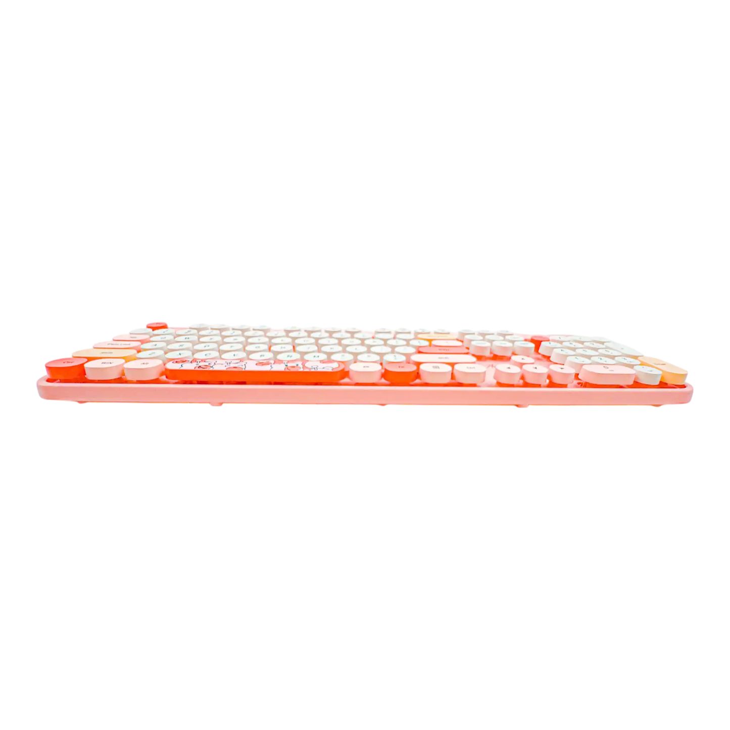 COMBO TECLADO Y MOUSE SILENCIOSO GEEZER HELLO BEAR -ROSADO