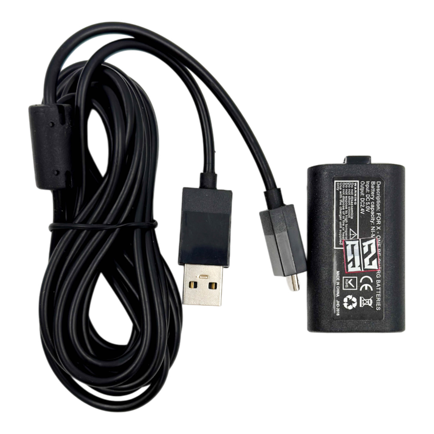 KIT CARGA Y JUEGA GENÉRICO CONTROL XBOX 1,2 Y 3 GENERACION