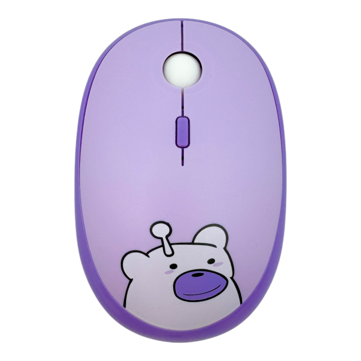 COMBO TECLADO Y MOUSE SILENCIOSO GEEZER OO67 HELLO BEAR - MORADO