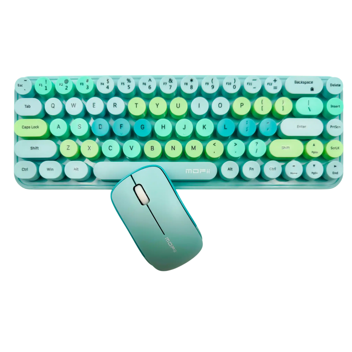 COMBO TECLADO Y MOUSE MOFII 0059-TURQUESA