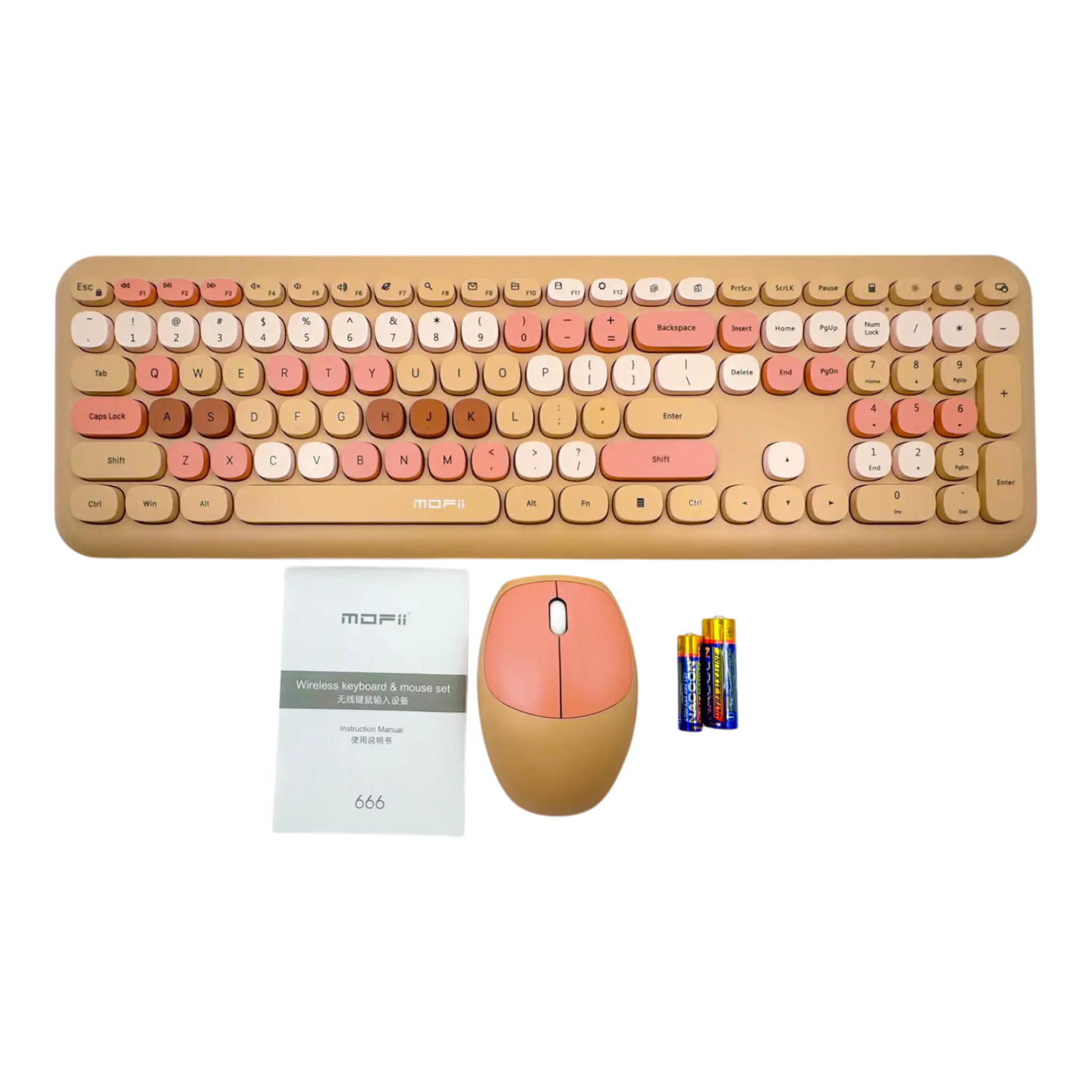 COMBO TECLADO Y MOUSE SILENCIOSO MOFII 0060-HABANO