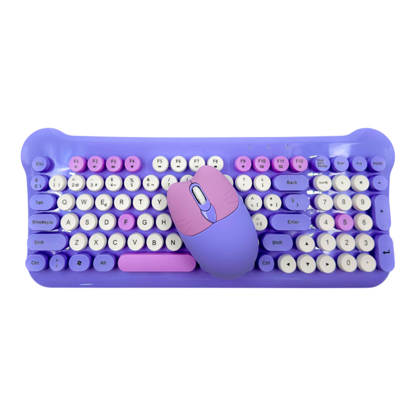 COMBO TECLADO DE MEMBRANA | AOAS AS-212 MORADO