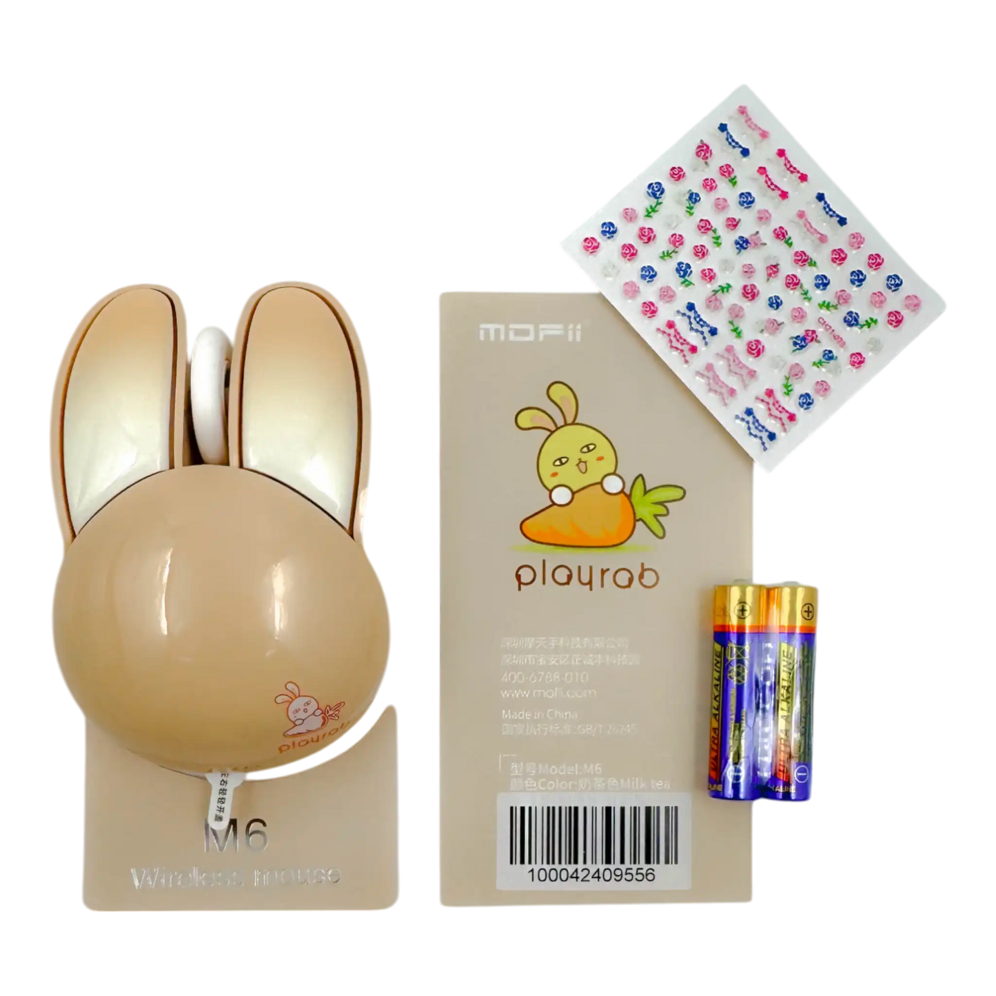 MOUSE INALAMBRICO SILENCIOSO M6. MOFII BEIGE