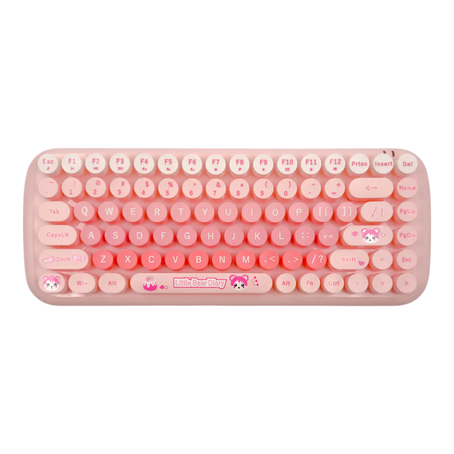 COMBO TECLADO Y MOUSE INALAMBRICO SILENCIOSO MOFII 0056-ROSADO