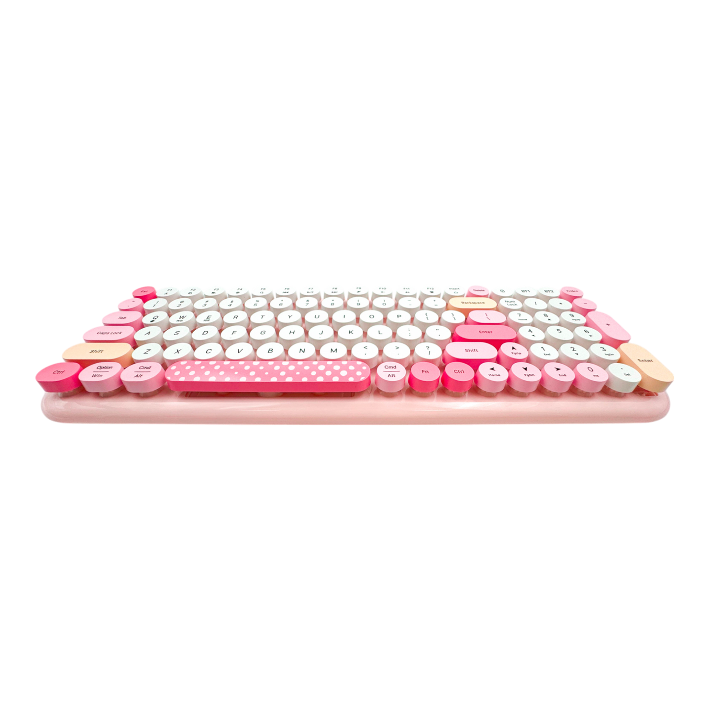 COMBO TECLADO Y MOUSE SILENCIOSO GEEZER 0055-CANDY PRO-ROSADO