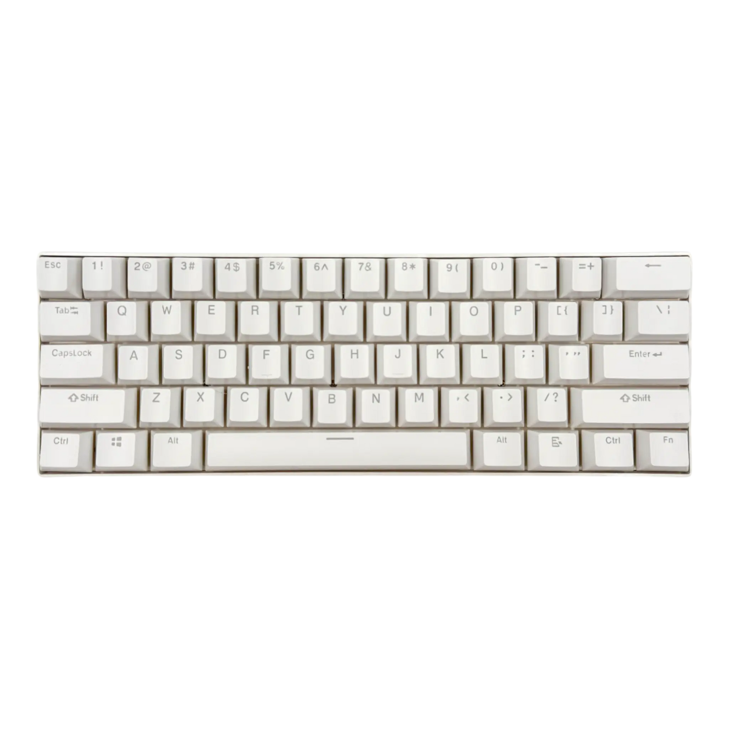 Teclado mecánico para juegos T-Wolf T60 60% RGB con cable BLANCO