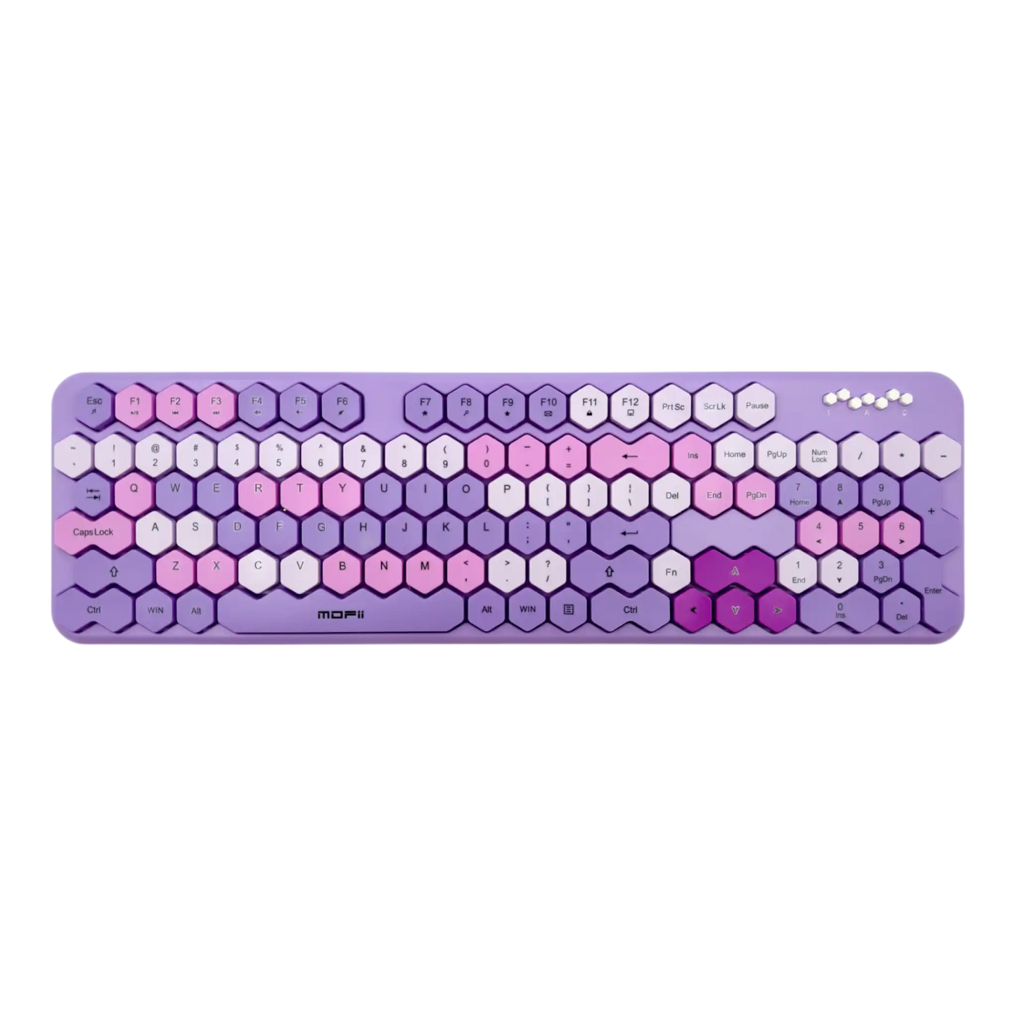 COMBO TECLADO Y MOUSE MOFII 0054 HONEY KEY-MORADO
