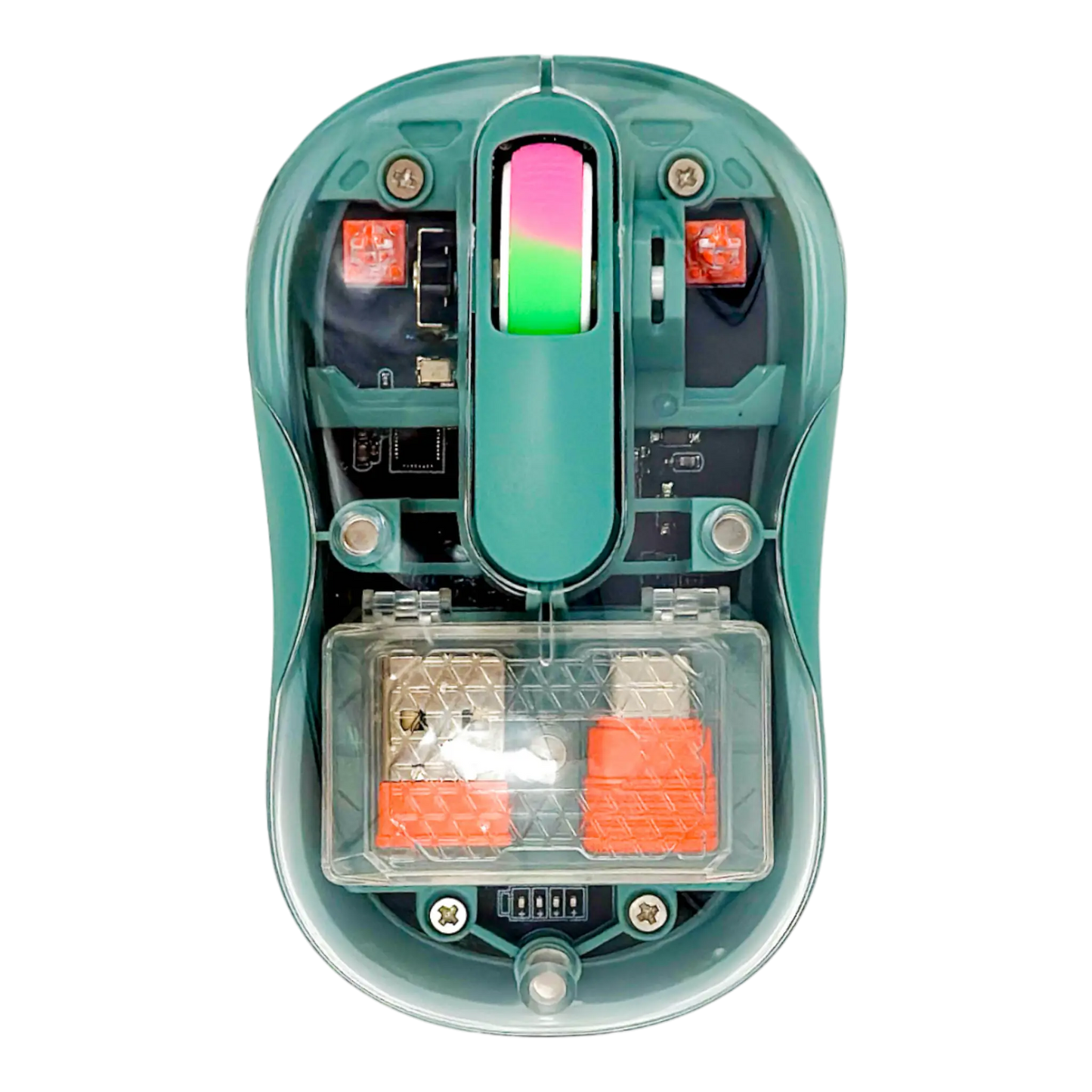 MOUSE INALÁMBRICO TRASNPARENTE M333 - VERDE