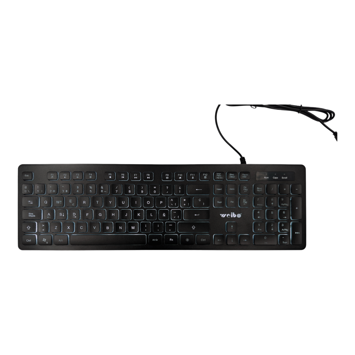 TECLADO RETROILUMINADO | WEIBO 560