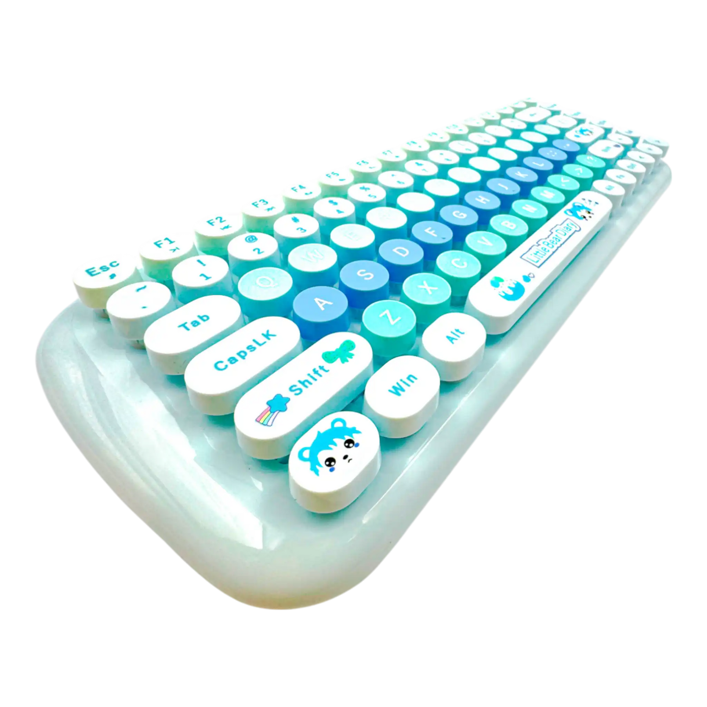 COMBO TECLADO Y MOUSE INALAMBRICO SILENCIOSO MOFII 0056-AZUL