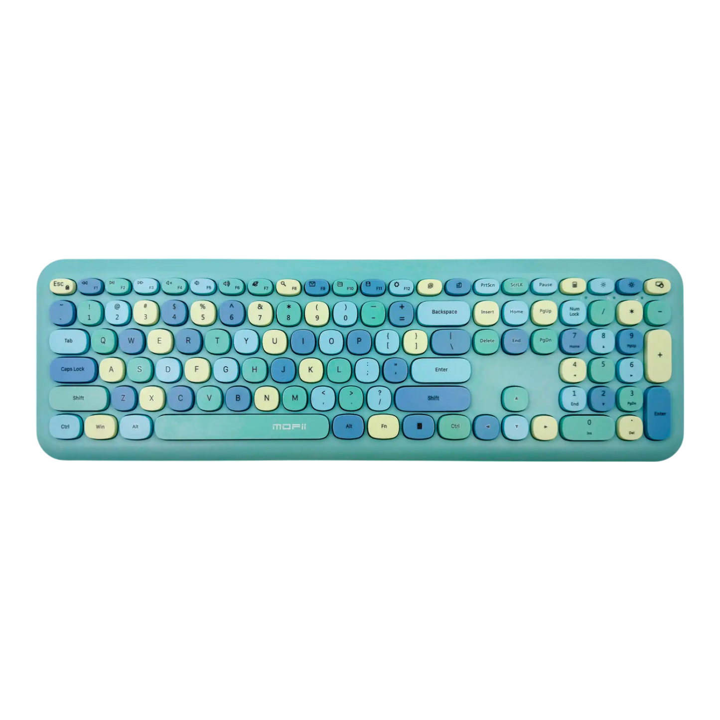 COMBO TECLADO Y MOUSE SILENCIOSO MOFII 0060- TURQUESA