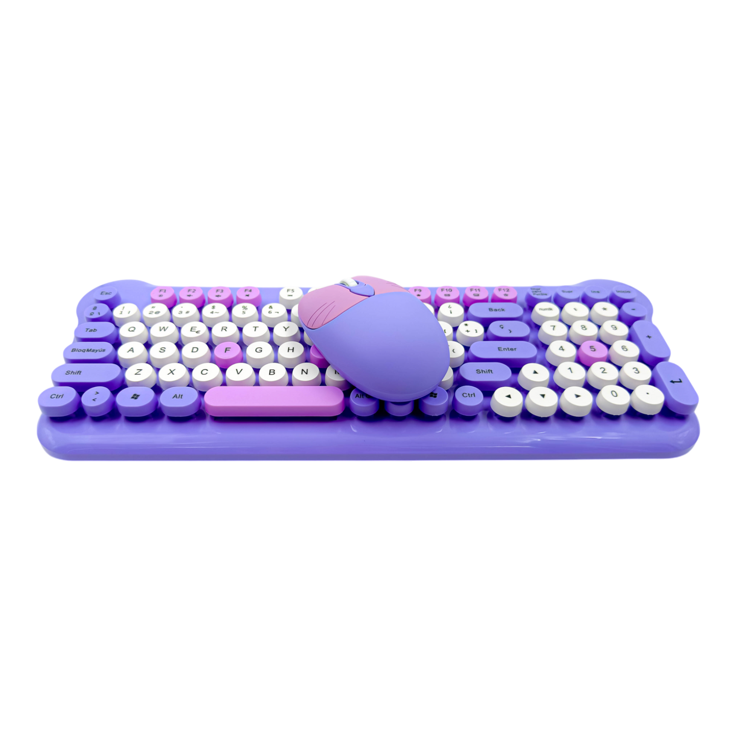 COMBO TECLADO DE MEMBRANA | AOAS AS-212 MORADO