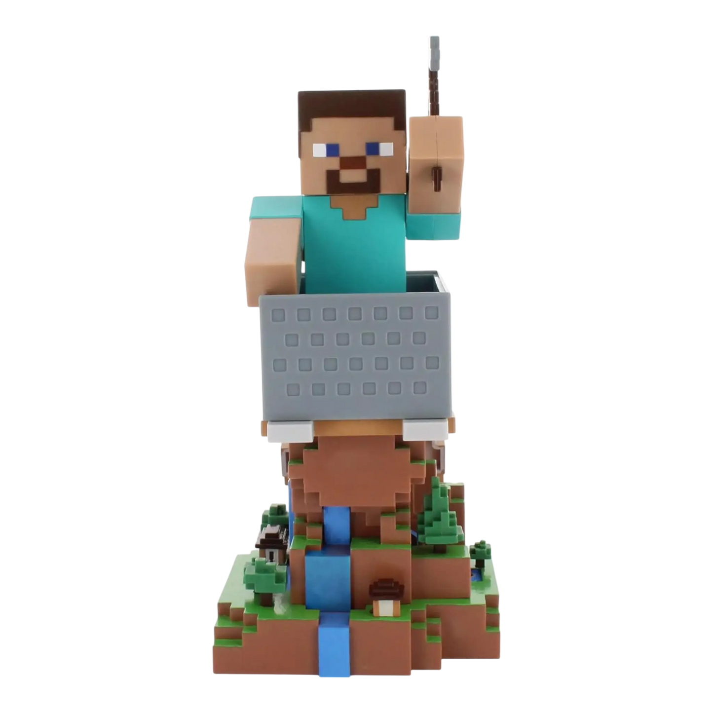 SOPORTE MINECRAFT: STEVE -PARA TU CONTROL O CELULAR - CABLE GUYS ORIGINAL