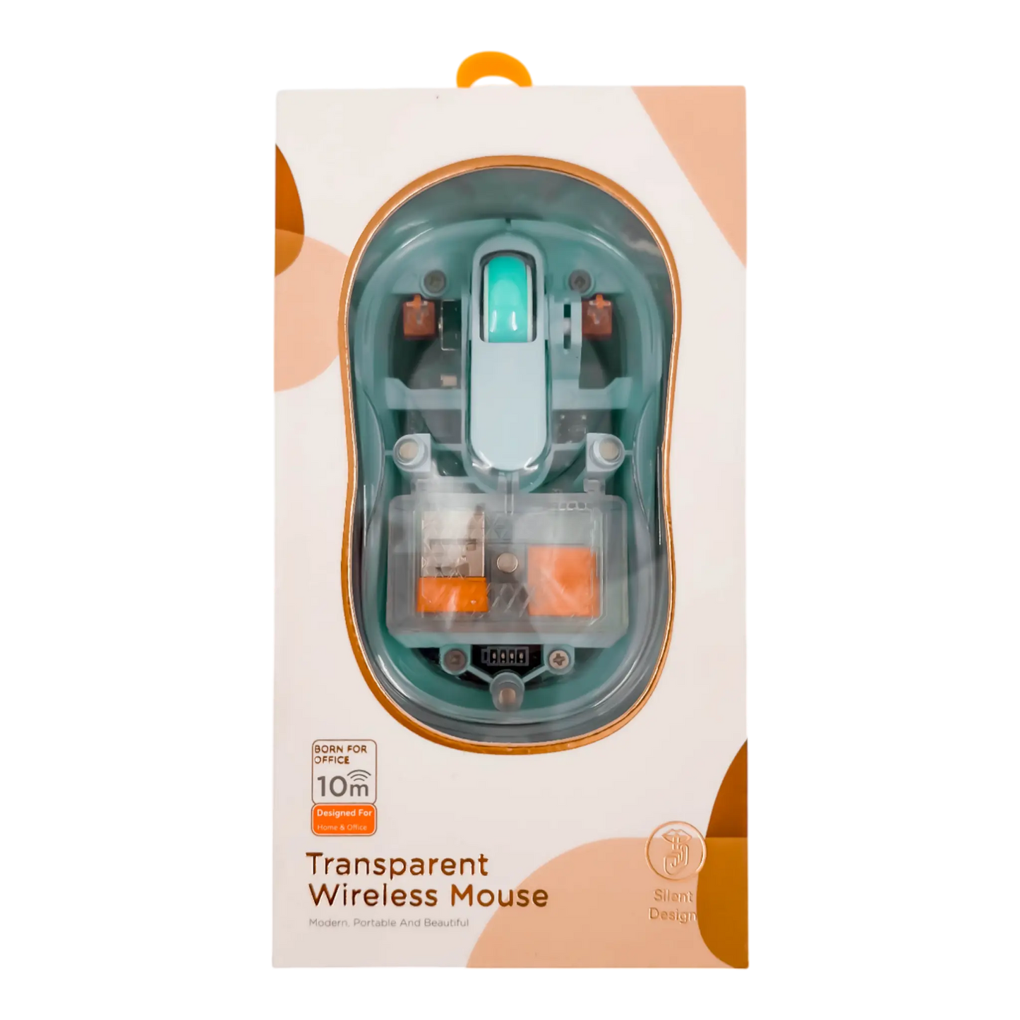 MOUSE INALÁMBRICO TRASNPARENTE M333 - AZUL