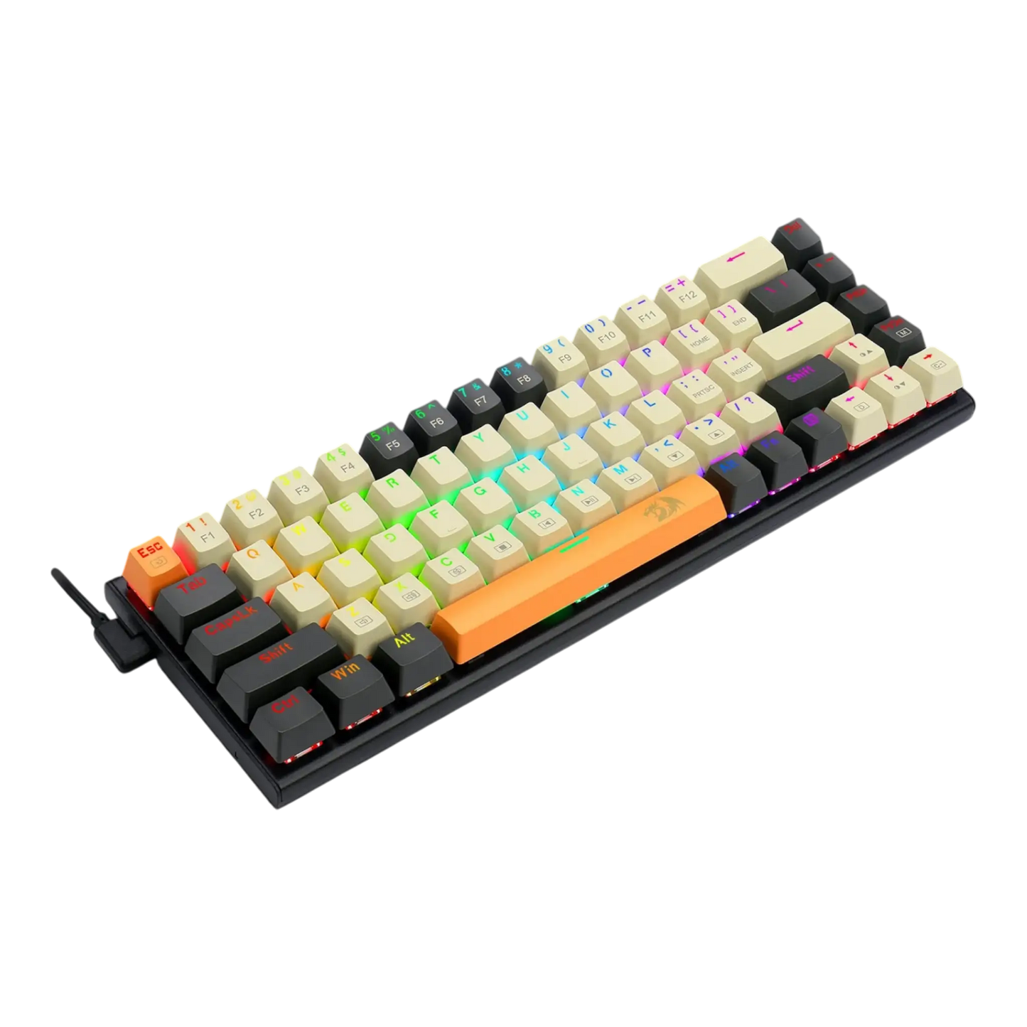 Teclado Mecánico Gamer con cable al 60% - Redragon RYZE K663
