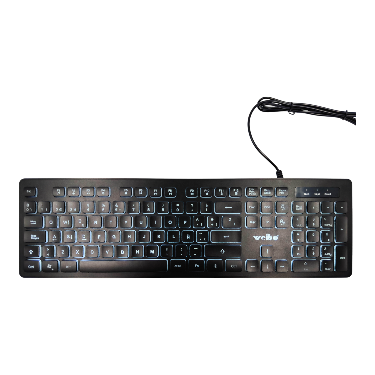 TECLADO RETROILUMINADO | WEIBO 560