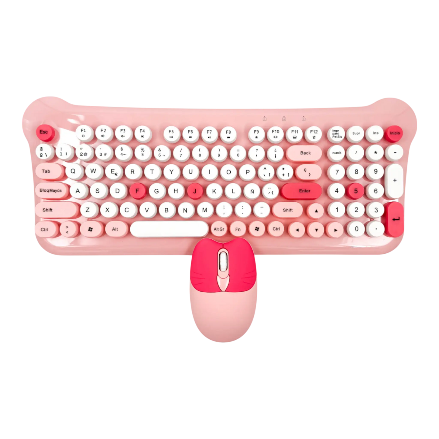 COMBO TECLADO DE MEMBRANA | AOAS AS-212 ROSADO