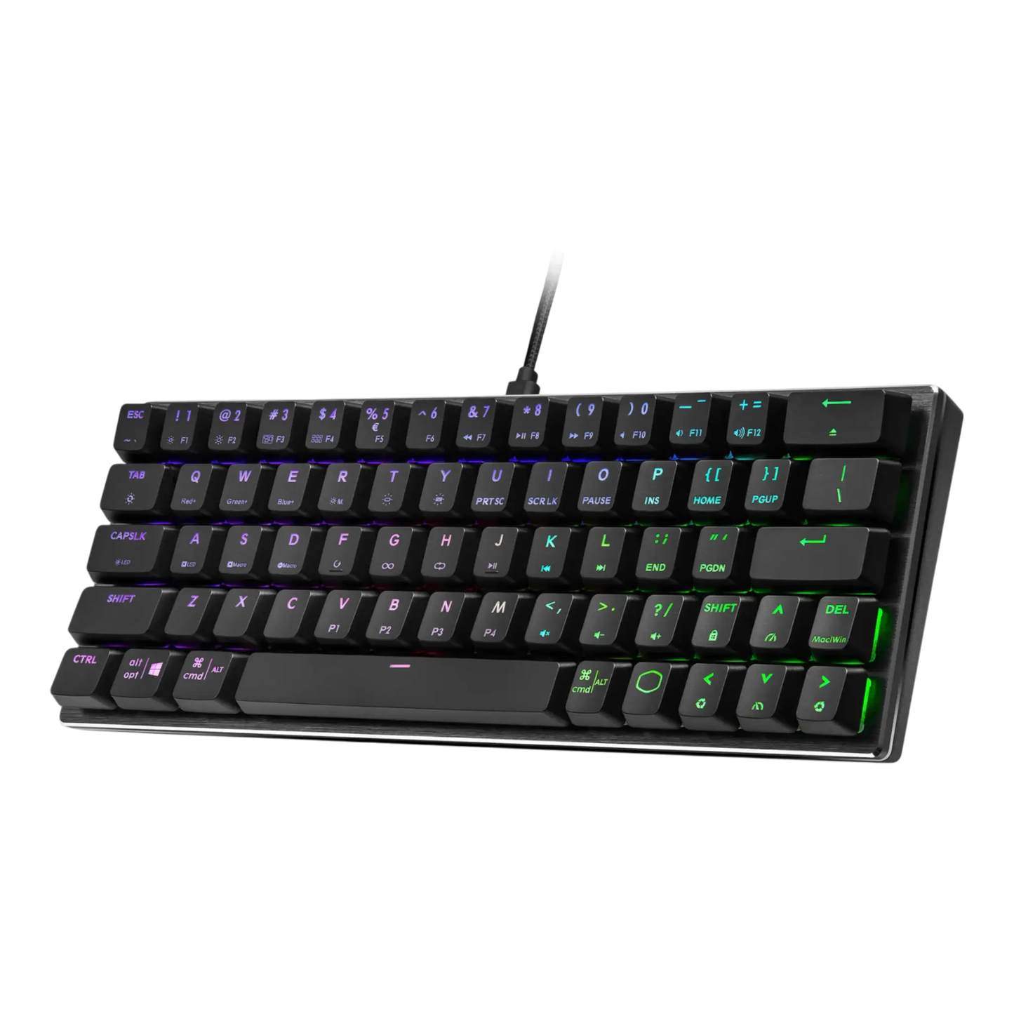 Teclado Mecánico Gamer con cable al 60% - Cooler Master SK620 NEGRO