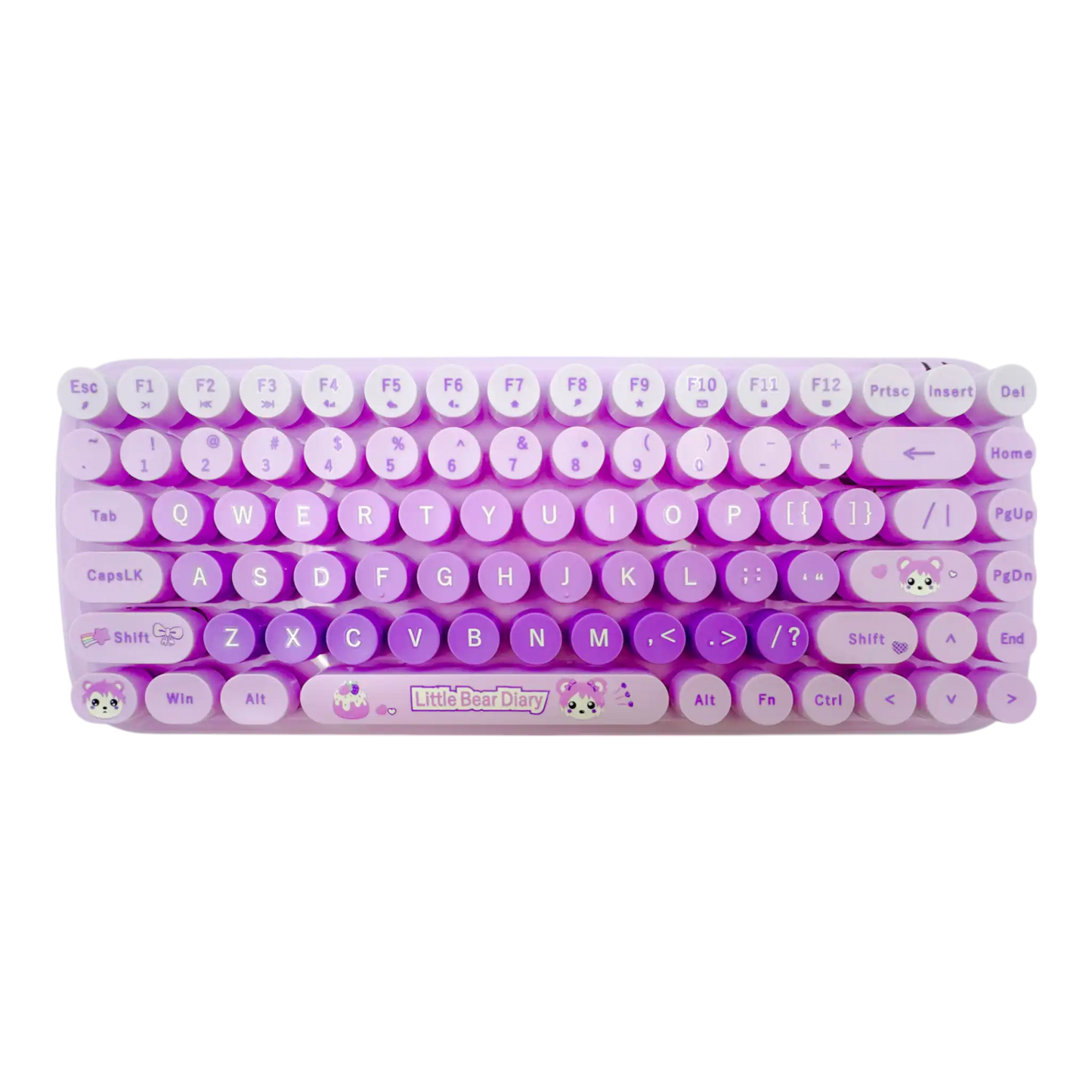 COMBO TECLADO Y MOUSE INALAMBRICO SILENCIOSO MOFII 0056-MORADO