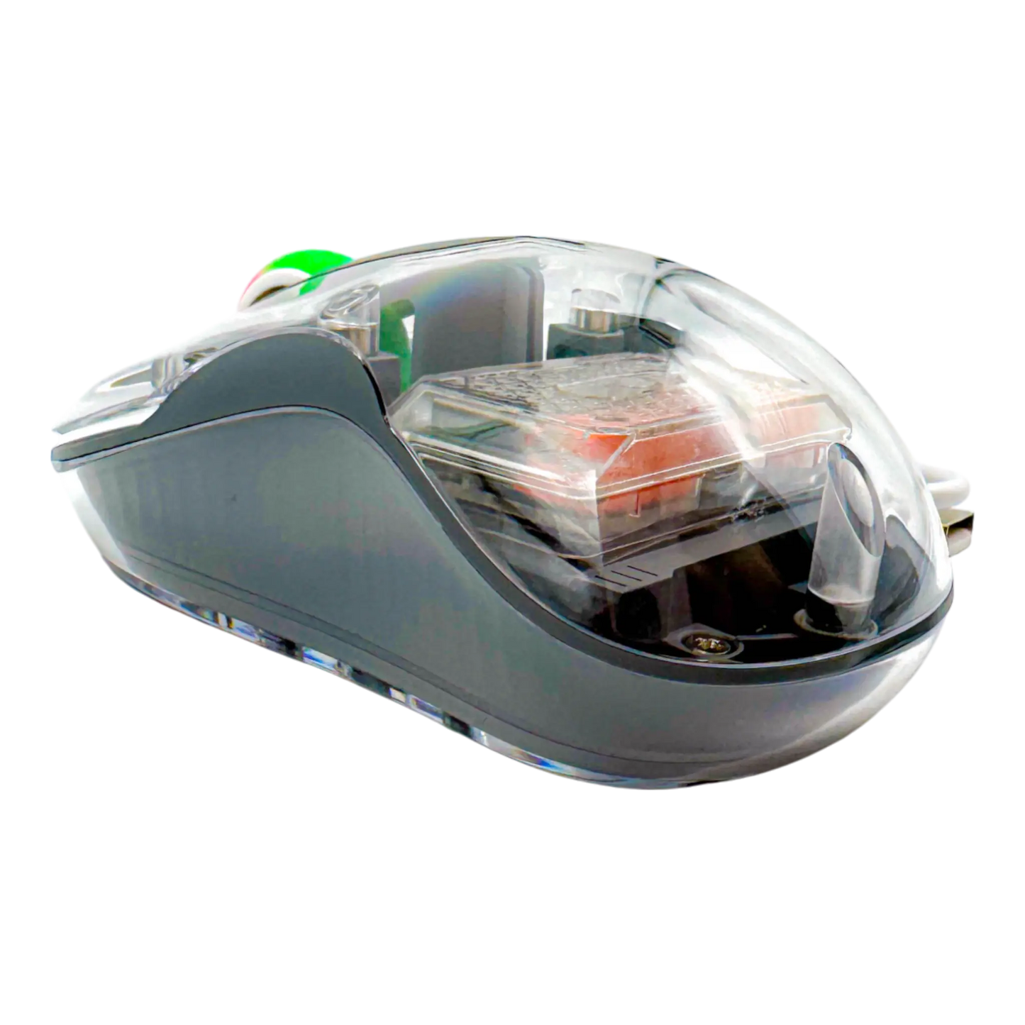 MOUSE INALÁMBRICO TRASNPARENTE M333 - GRIS