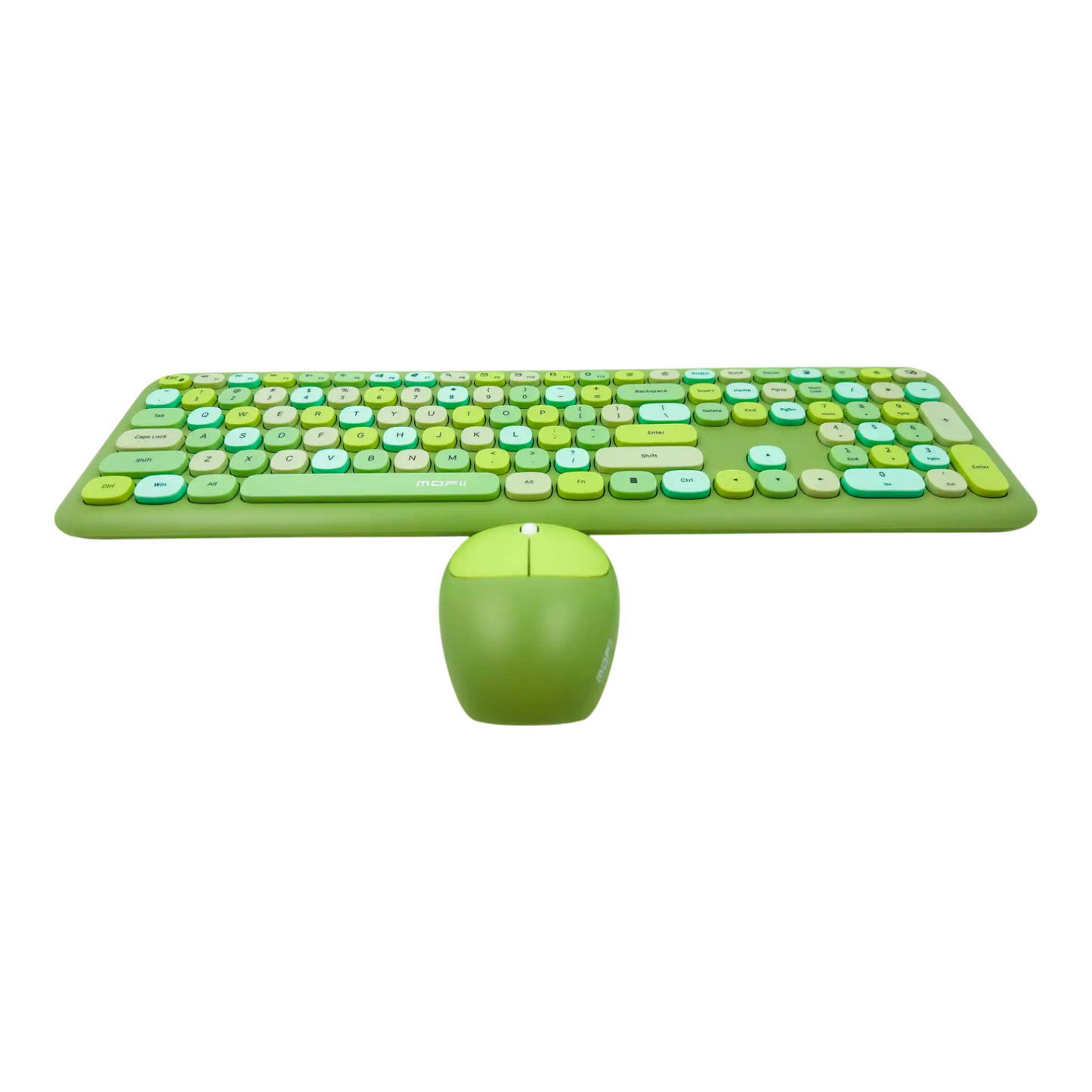 COMBO TECLADO Y MOUSE SILENCIOSO MOFII 0060 - VERDE