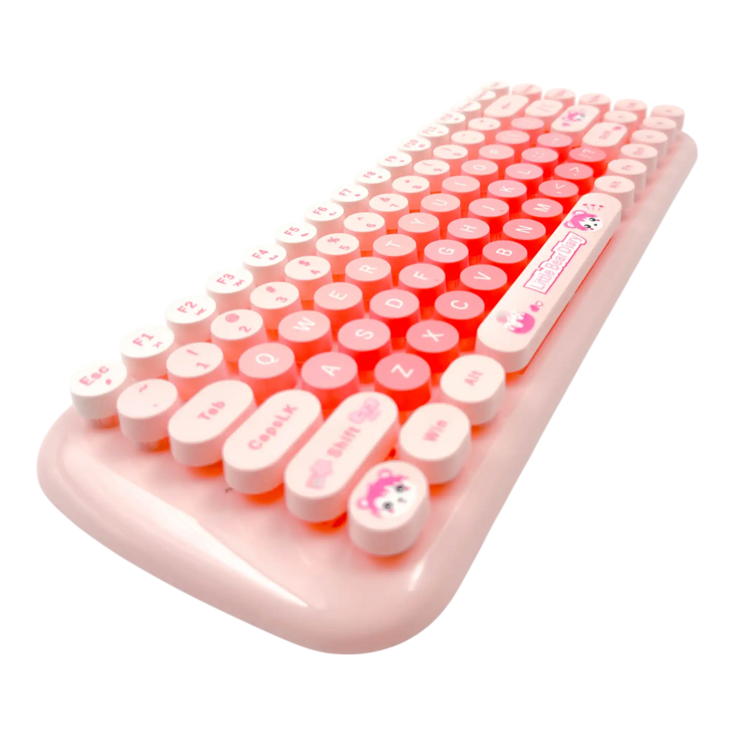 COMBO TECLADO Y MOUSE INALAMBRICO SILENCIOSO MOFII 0056-ROSADO