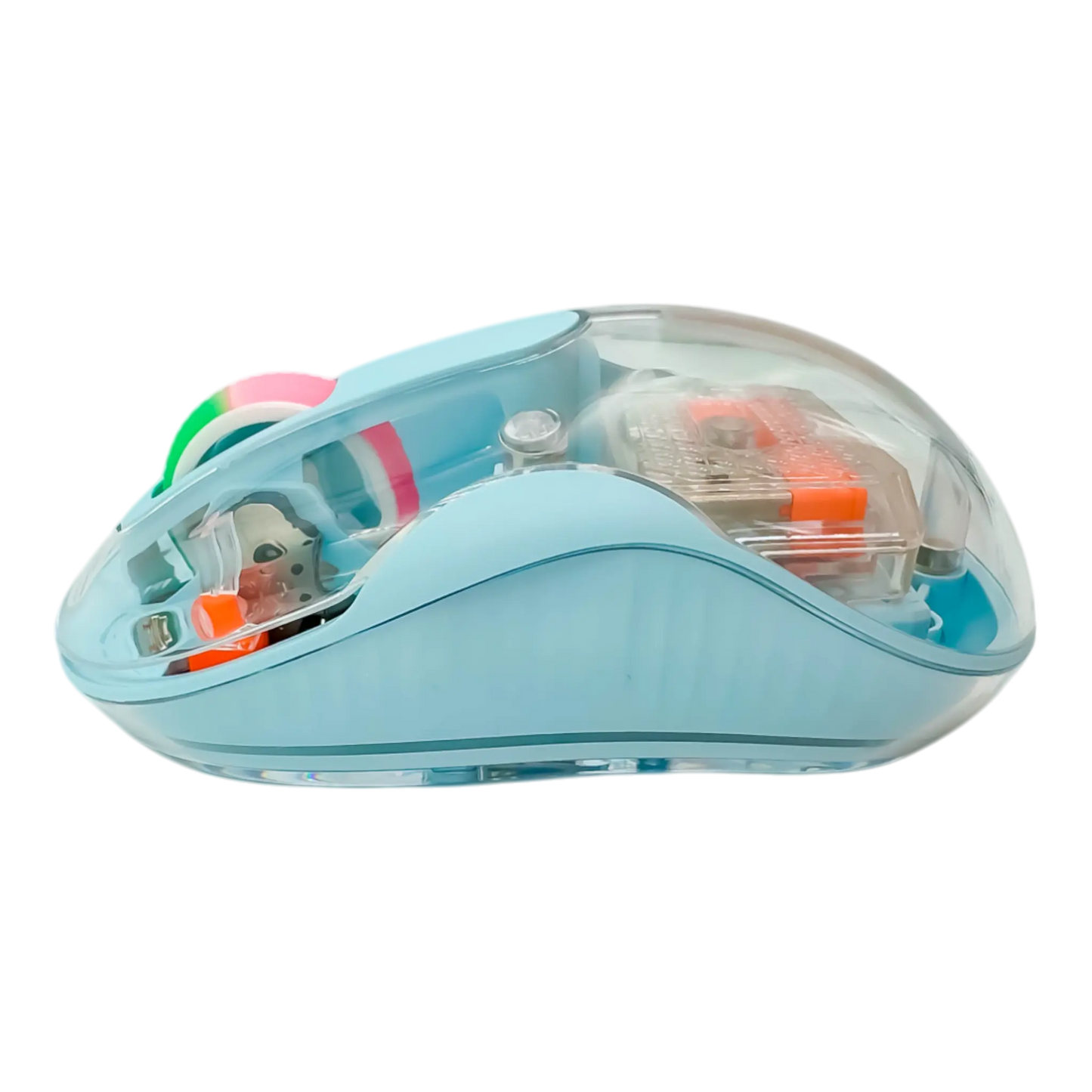 MOUSE INALÁMBRICO TRASNPARENTE M333 - AZUL
