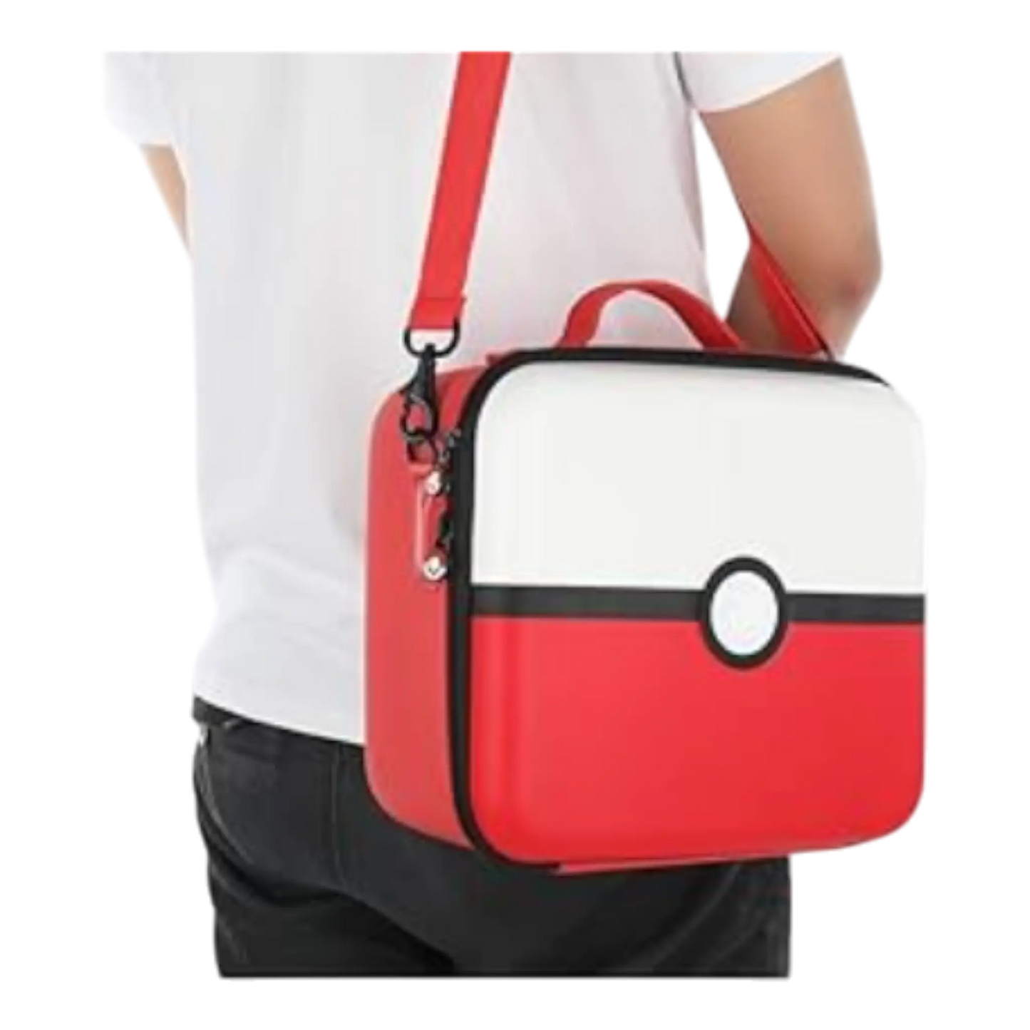 MALETA VIAJERA RIGIDA CON DISEÑO DE POKEBOLA