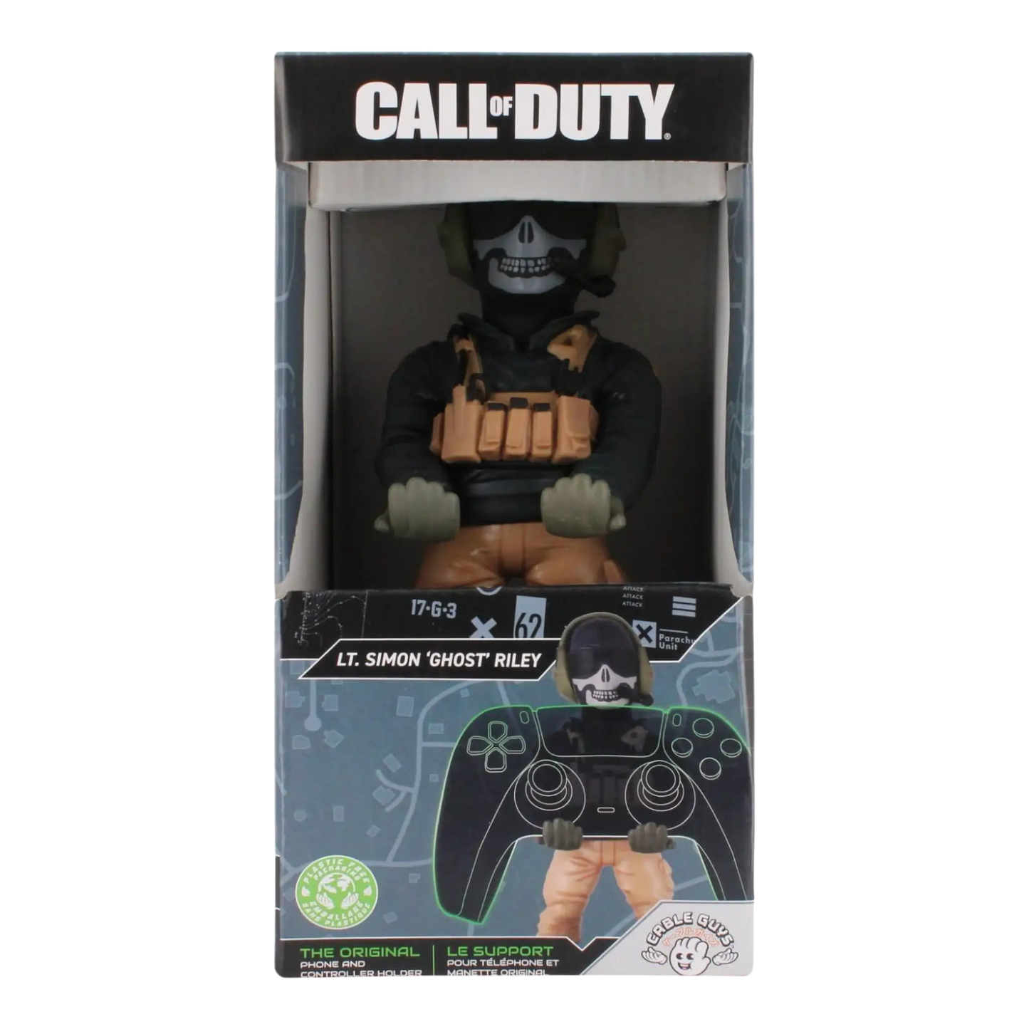 SOPORTE CALL OF DUTY: LT. SIMON 'GHOST' RILEY -PARA TU CONTROL O CELULAR - CABLE GUYS ORIGINAL